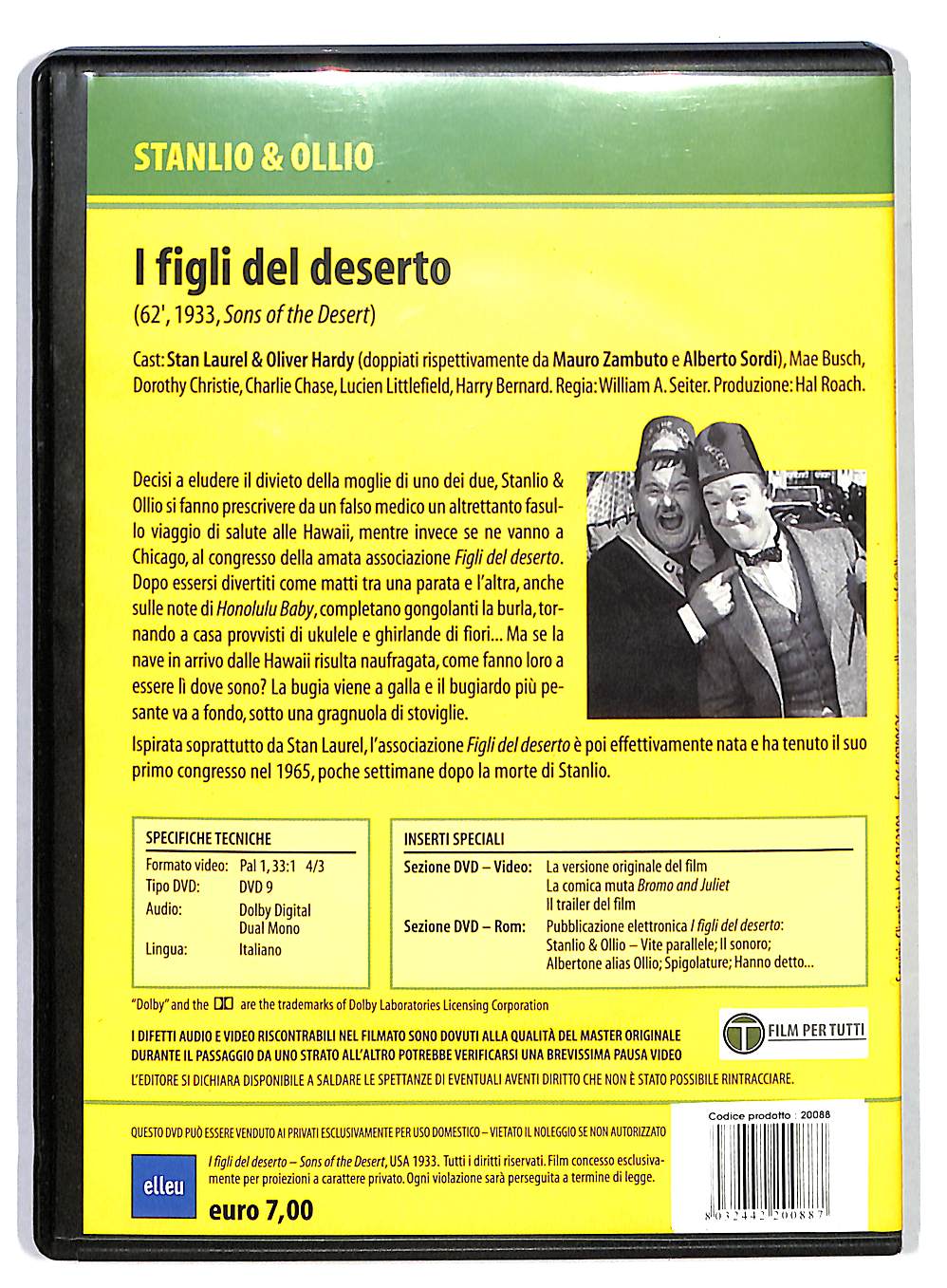 EBOND Stanlio & Ollio - I Figli Del Deserto DVD DB568140
