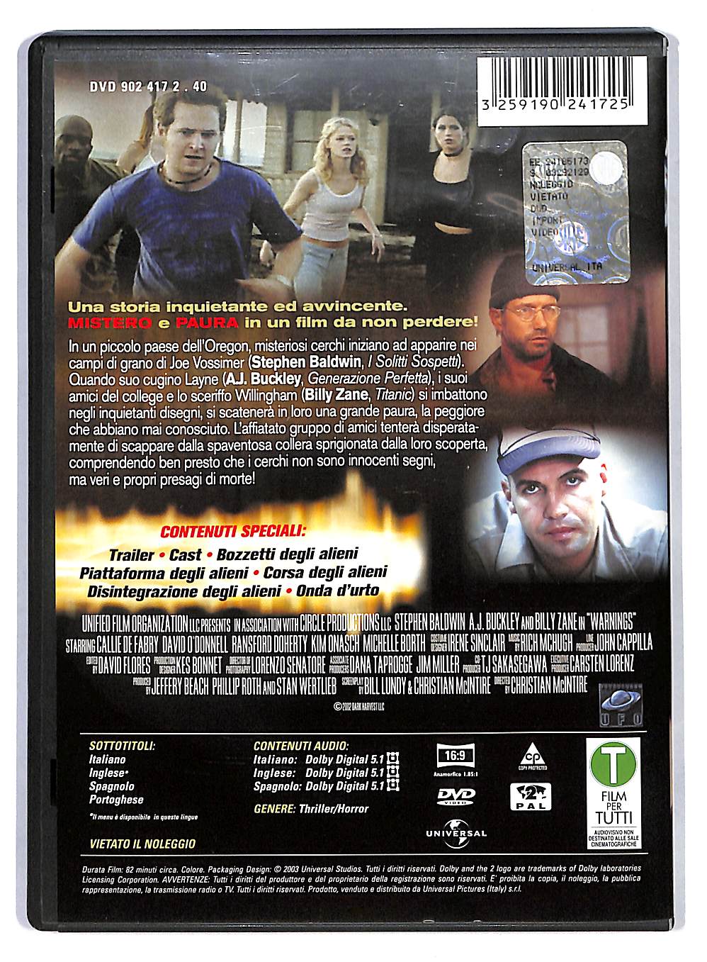 EBOND Warnings DVD DB568945