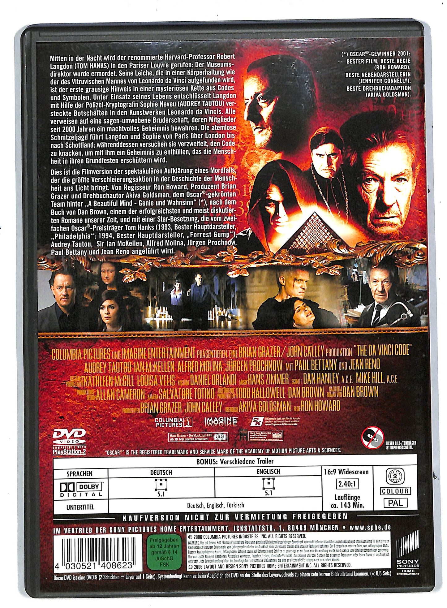EBOND The Da Vinci Code - Sakrileg (Kinofassung) NO ITA DVD DB569123