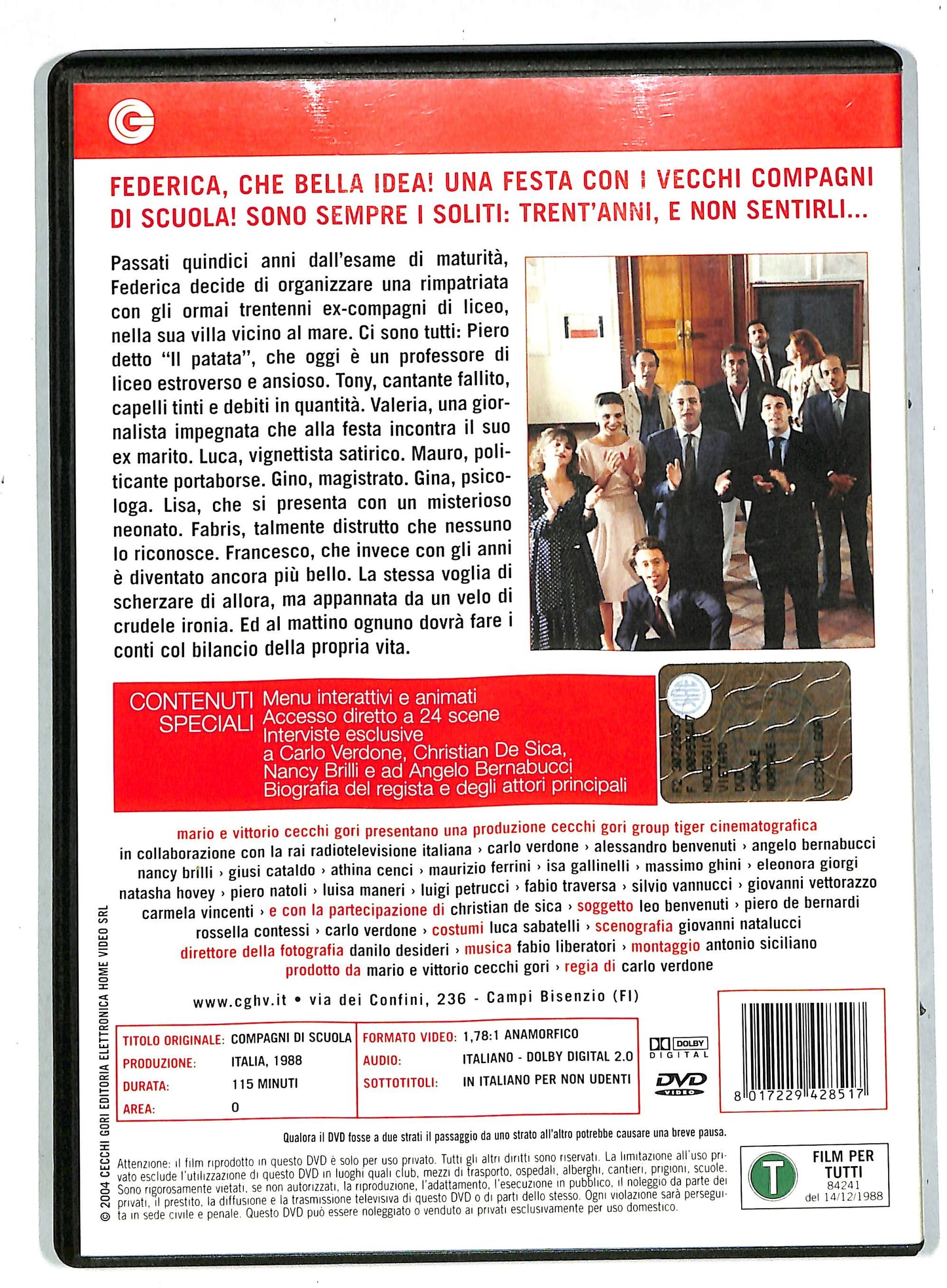 EBOND Compagni Di Scuola Di Carlo Verdone DVD DB569326