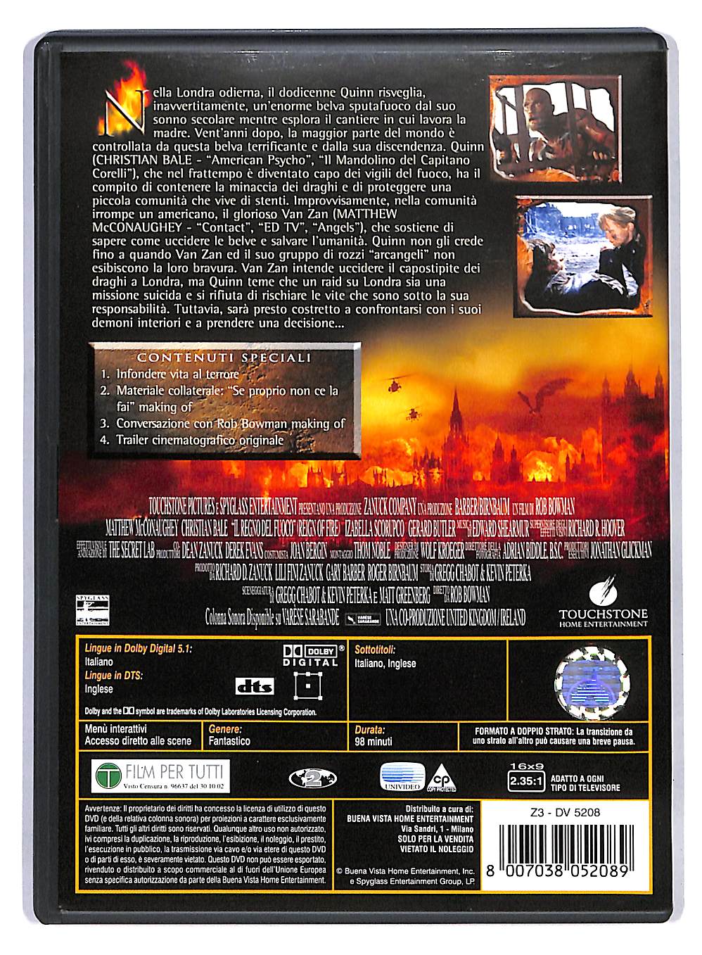 EBOND il regno del fuoco DVD DB569634