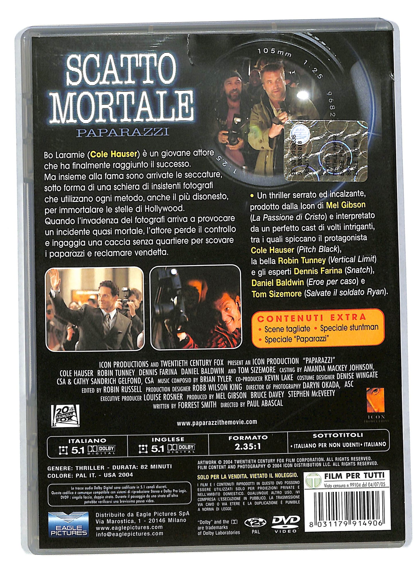 EBOND Scatto Mortale - Paparazzi DVD DB570161