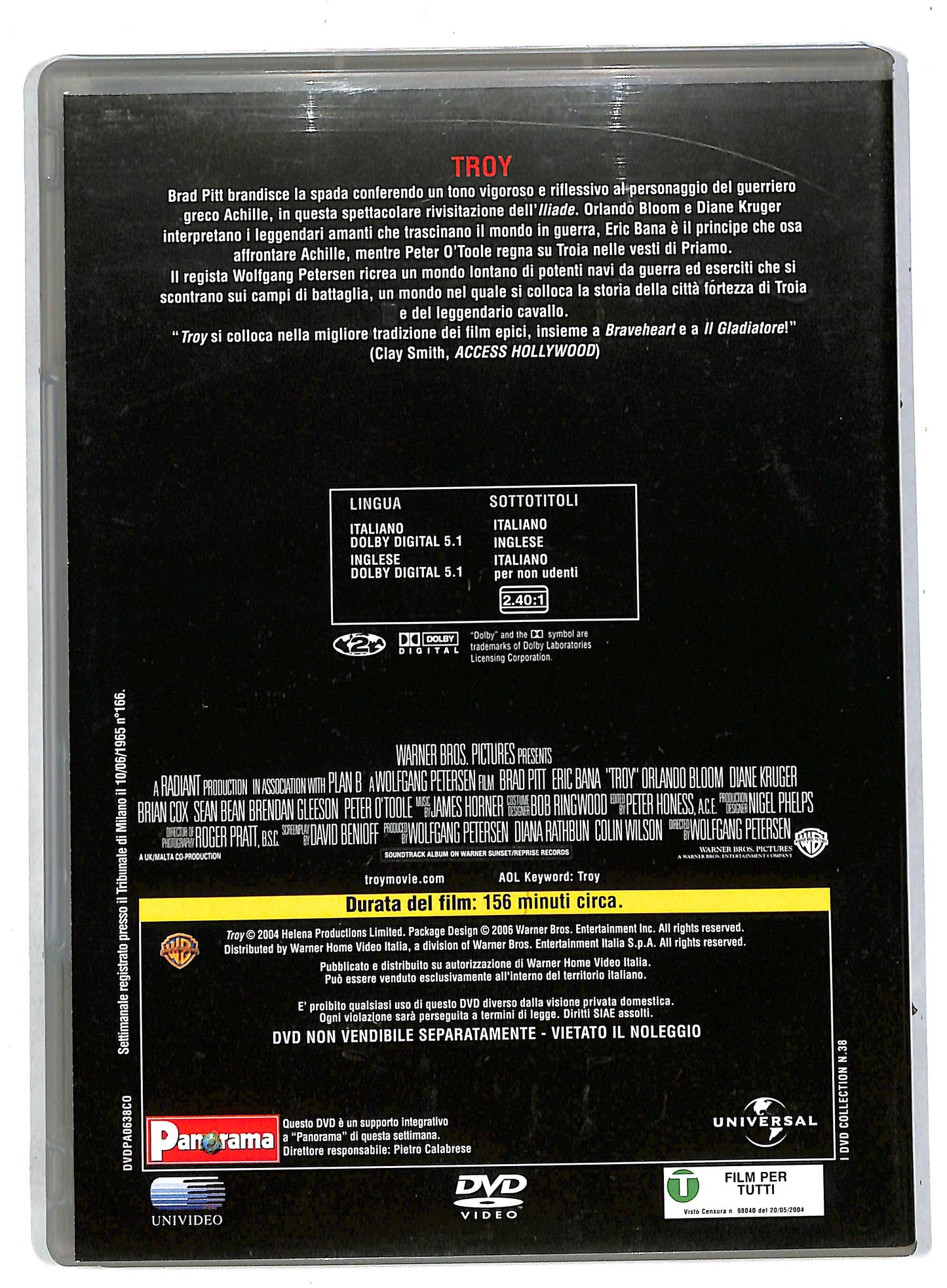 EBOND Troy EDITORIALE DVD DB570343
