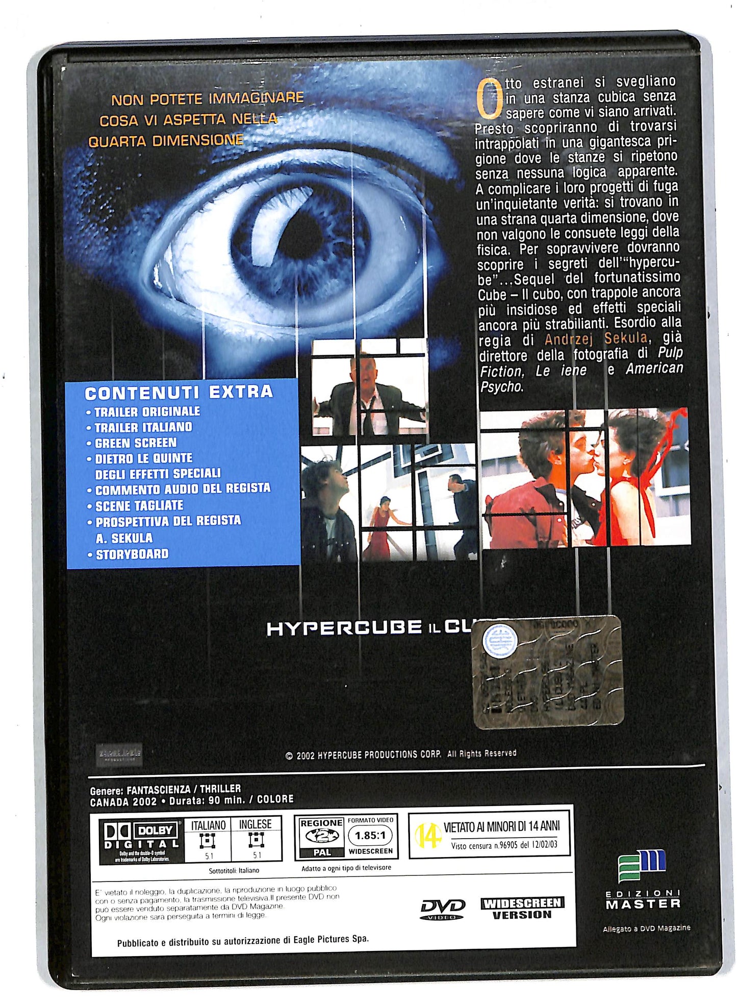 EBOND Il cubo 2 - Hypercube EDITORIALE DVD DB570347