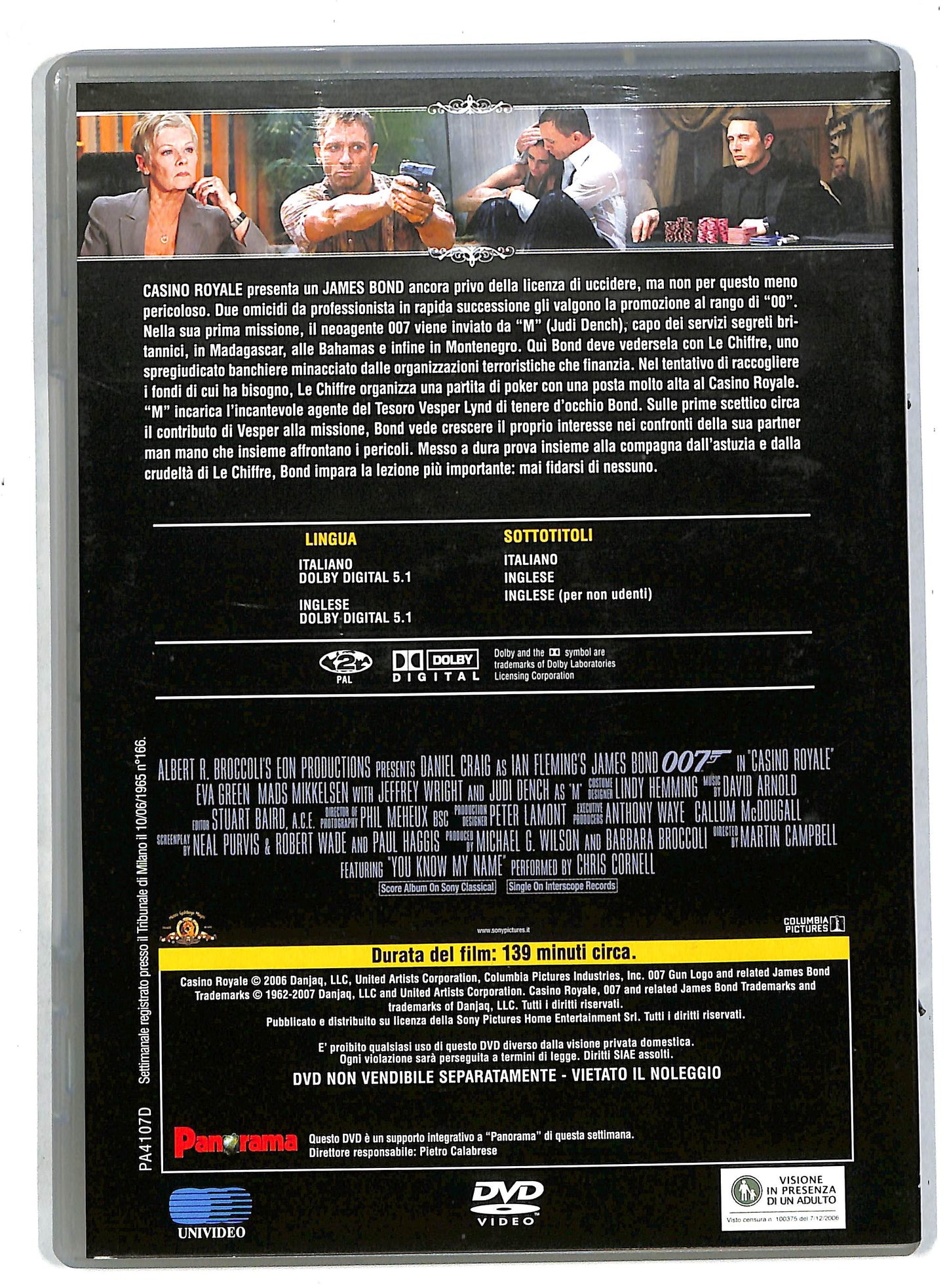 EBOND Casino Royale EDITORIALE DVD DB570357