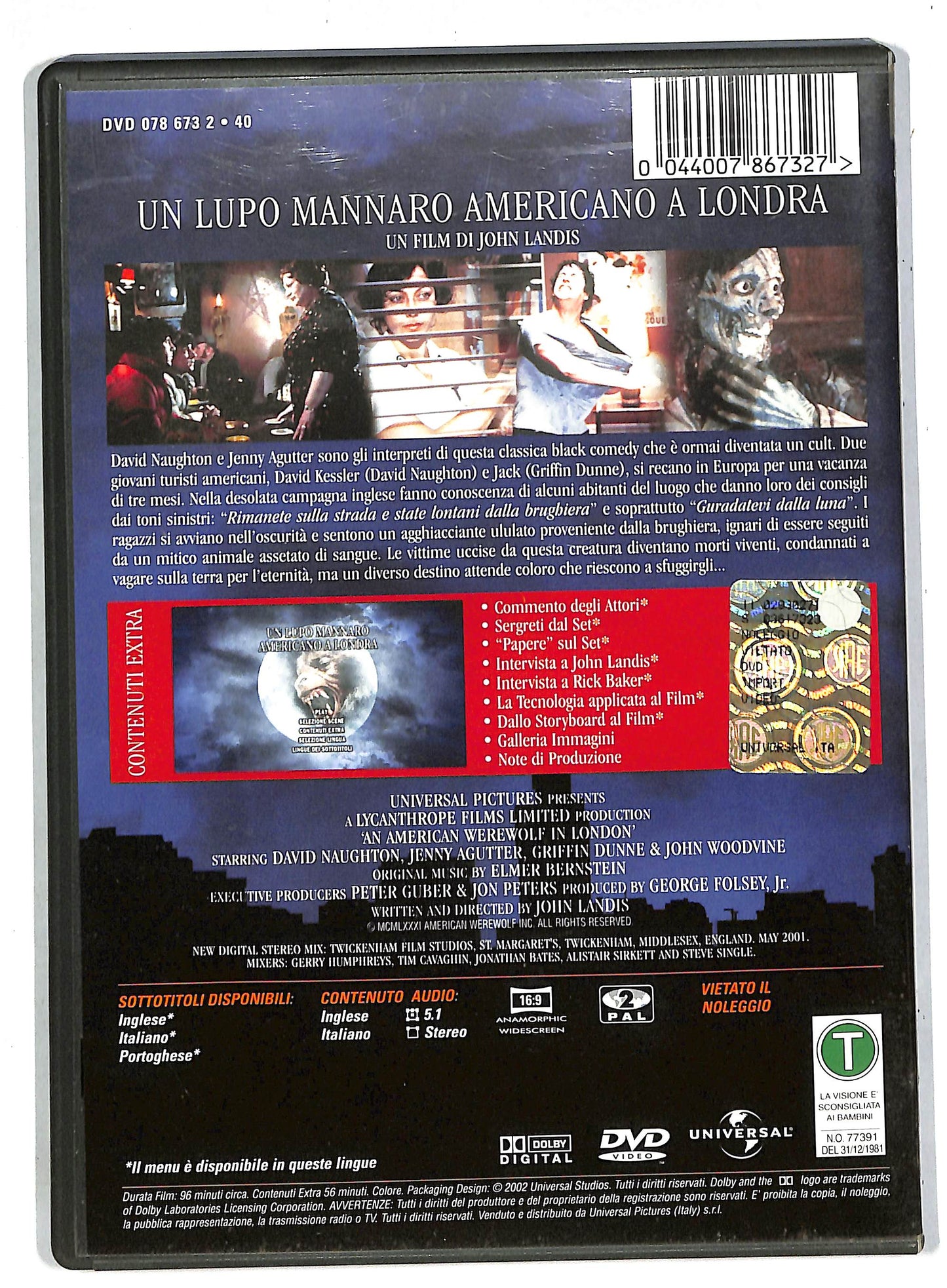 EBOND Un Lupo Mannaro Americano a Londra DVD DB570629