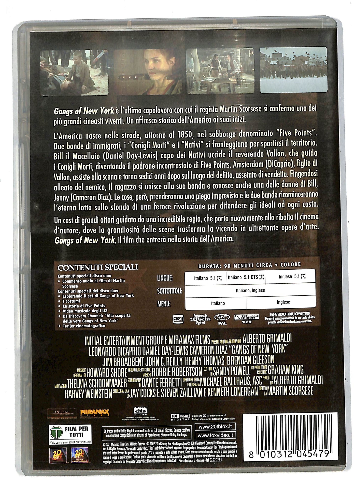 EBOND Gangs of new york EDIZIONE SPECIALE 2 dischi DVD DB570641