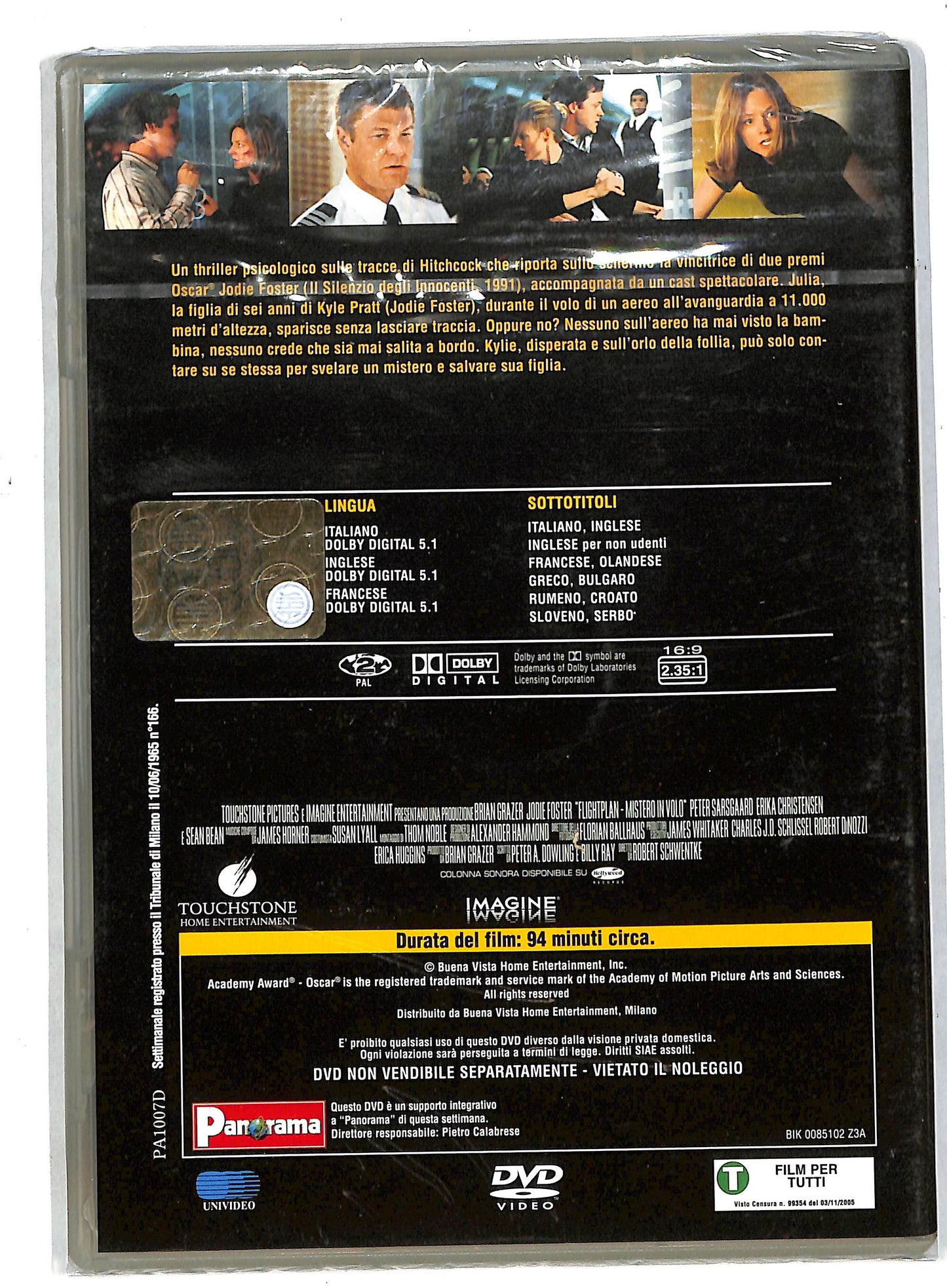 EBOND Flightplan - mistero in volo EDITORIALE DVD DB570818