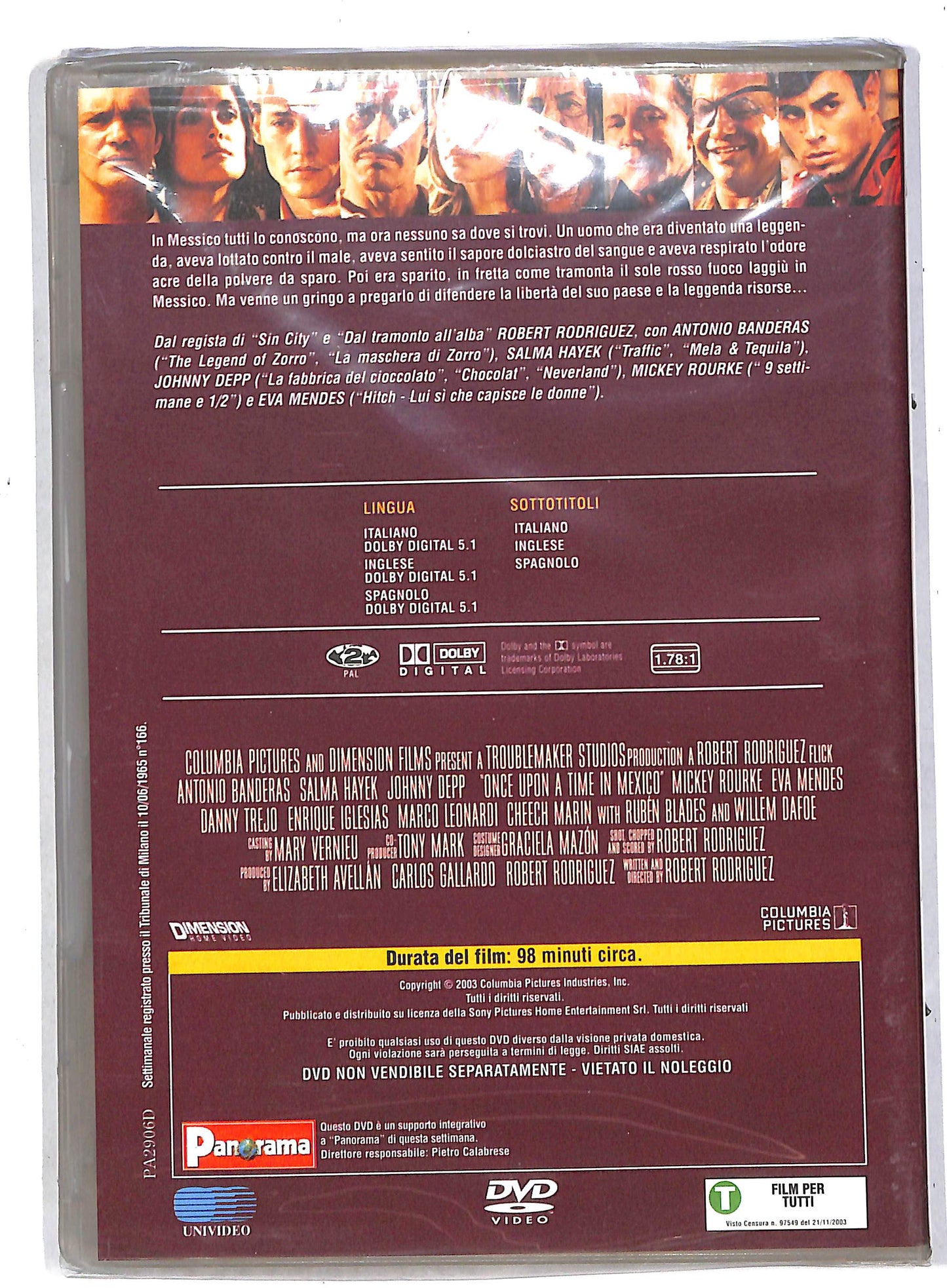 EBOND C'era una volta in Messico EDITORIALE DVD DB570829