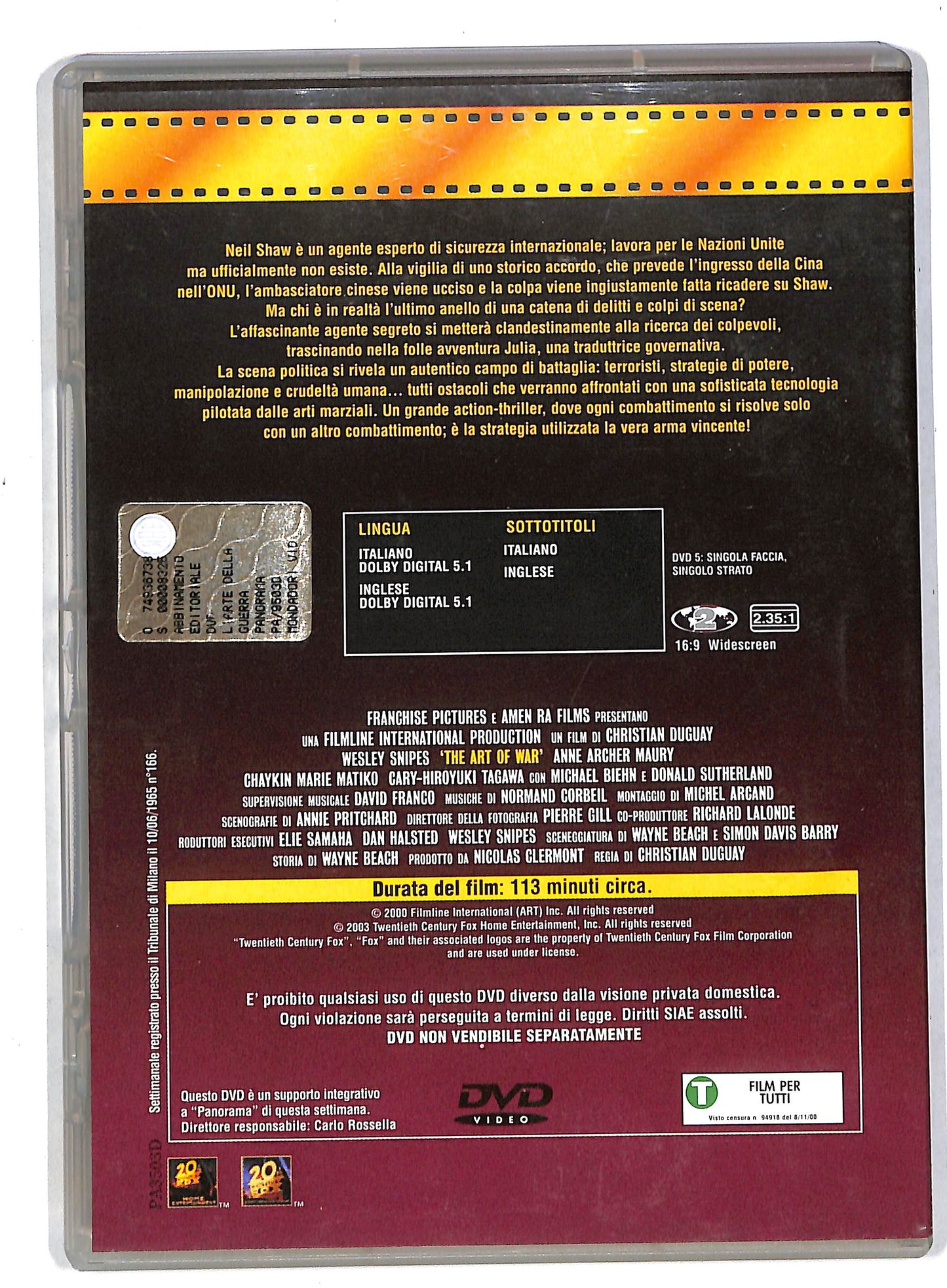 EBOND L'arte della guerra EDITORIALE DVD DB570831