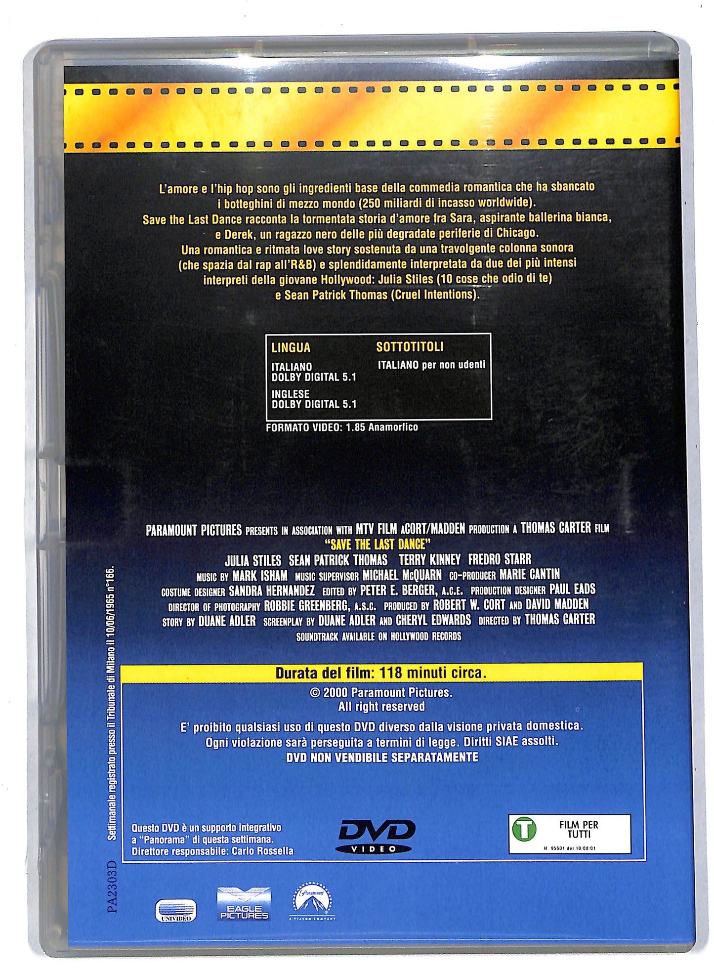 EBOND Save the Last Dance EDITORIALE DVD DB570845