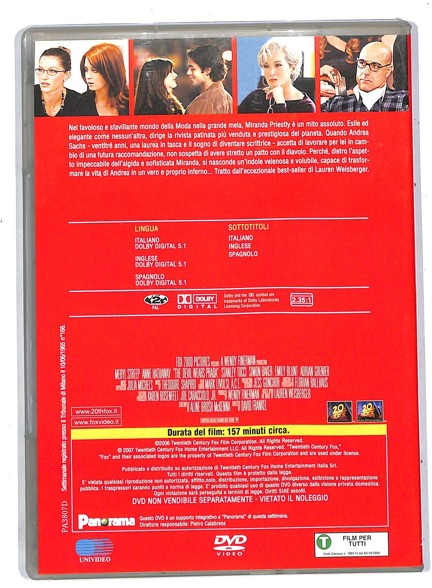 EBOND Il diavolo veste Prada EDITORIALE DVD DB570852