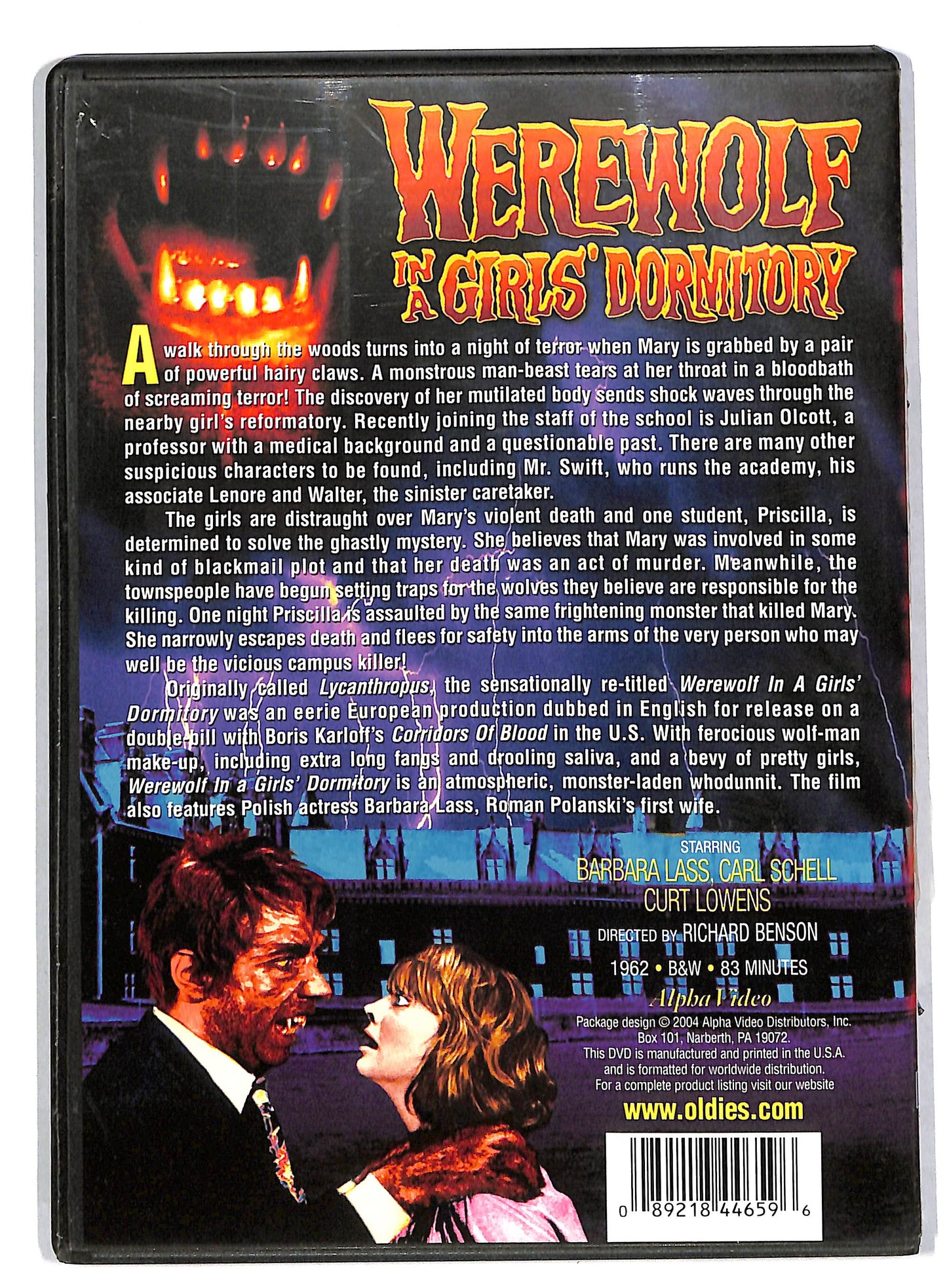 EBOND Werewolf in a Girl's Dormitory versione UK DVD DB571145