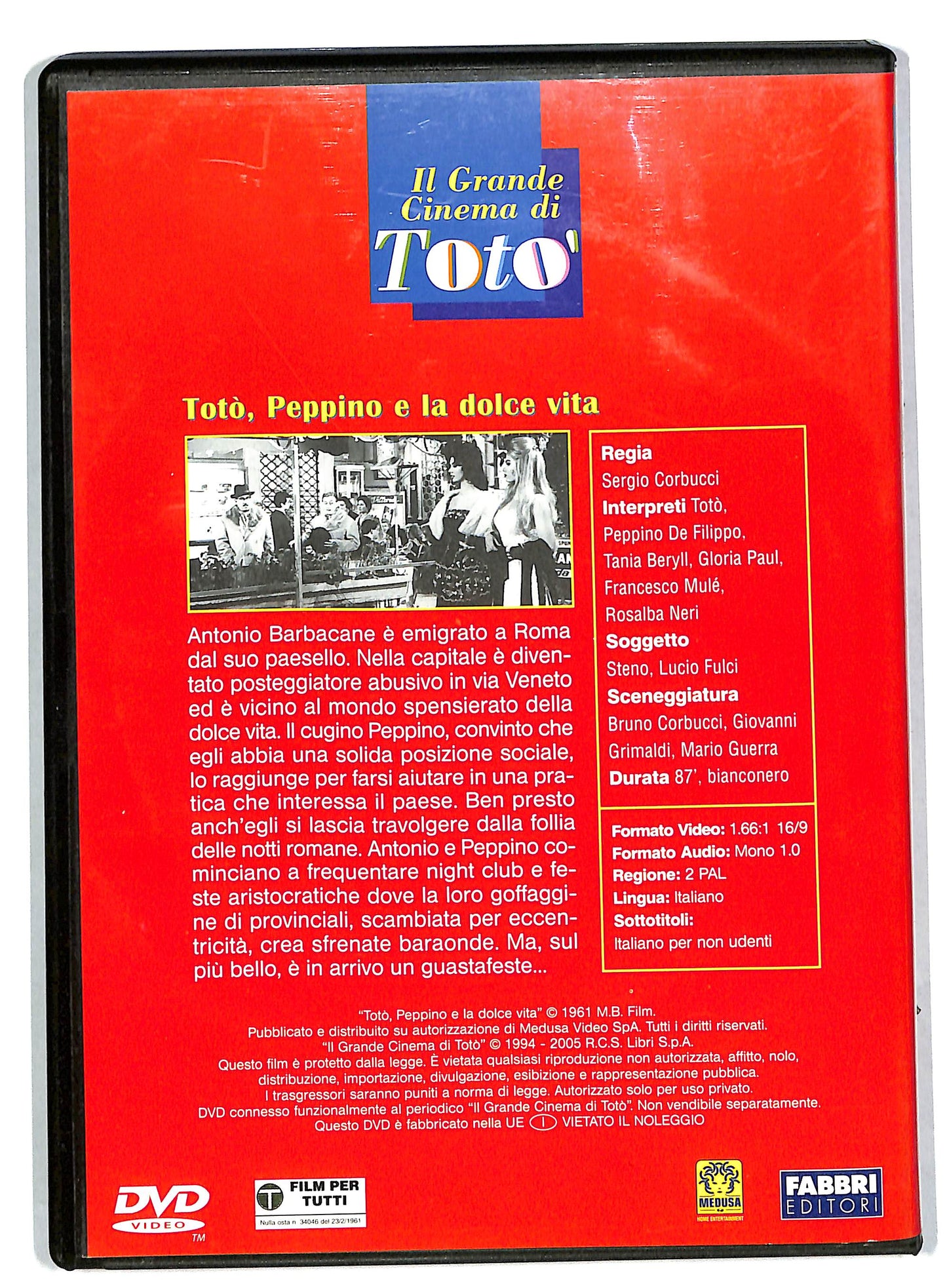 EBOND Toto peppino e la dolce vita EDITORIALE DVD DB571307