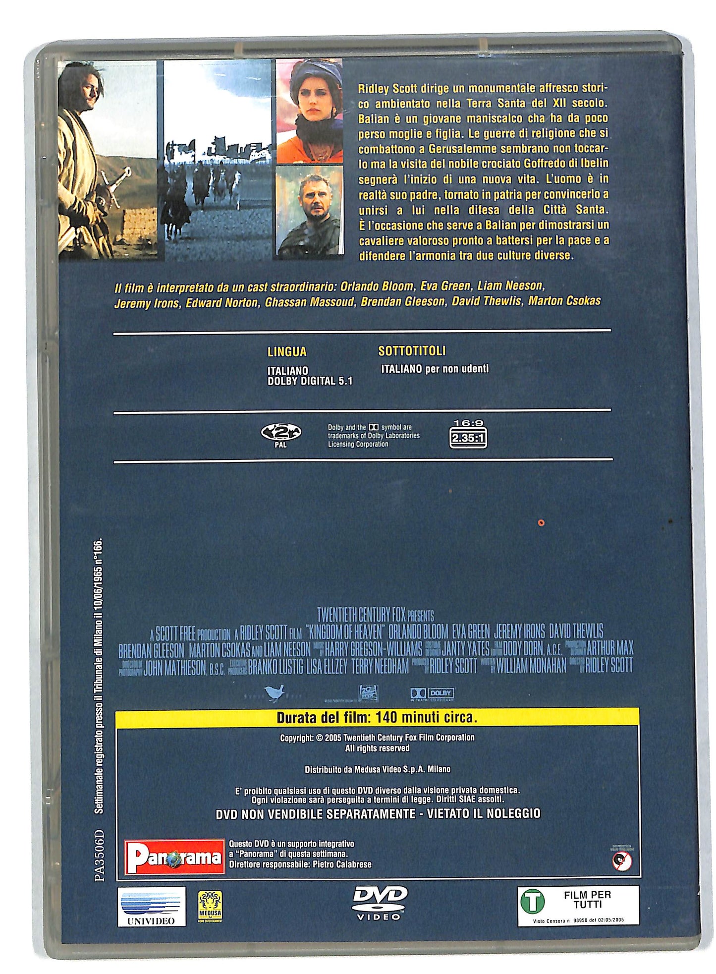 EBOND Le crociate - Kingdom of Heaven EDITORIALE DVD DB571308
