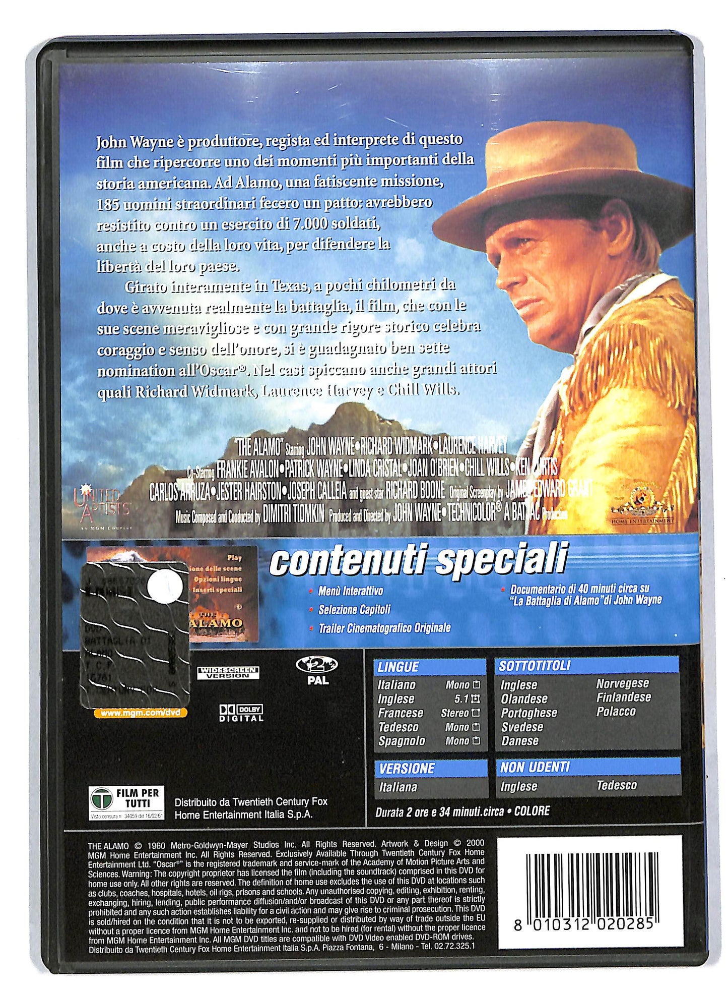 EBOND La battaglia di Alamo DVD DB571328