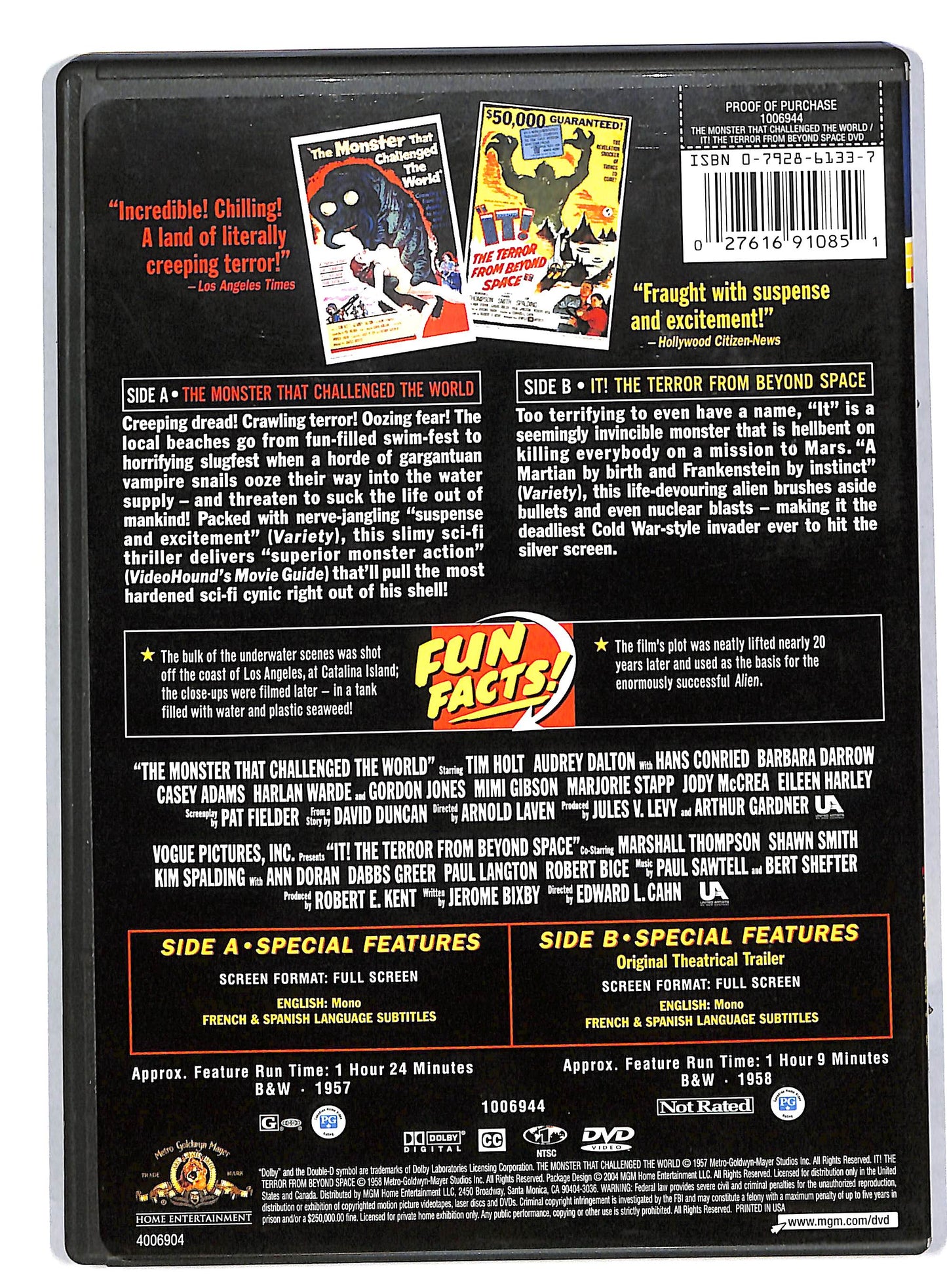 EBOND Monster that challenged world and it terror beyond DVD DB571333