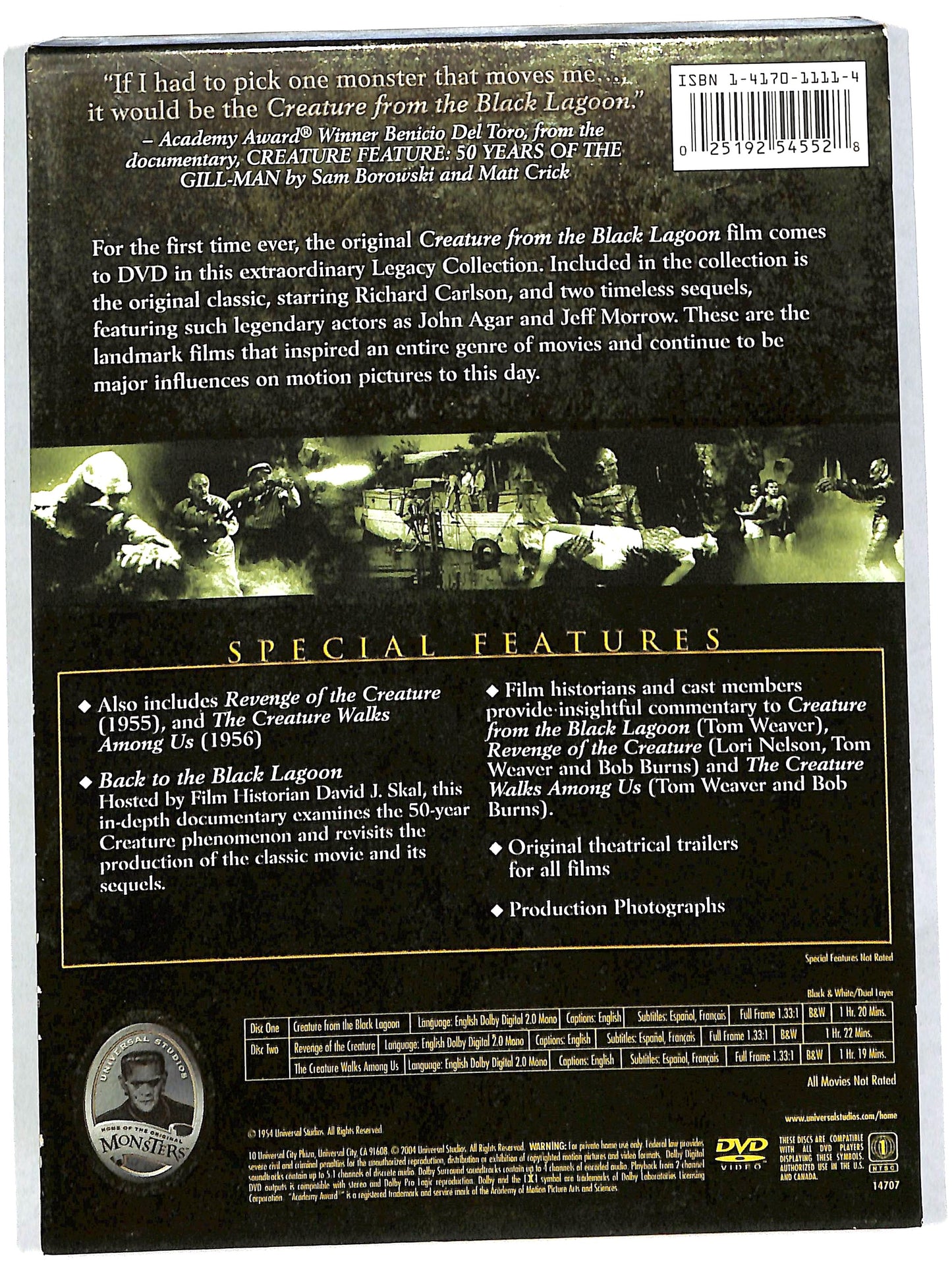 EBOND Creature from the Black Lagoon VERSIONE UK DVD DB571616