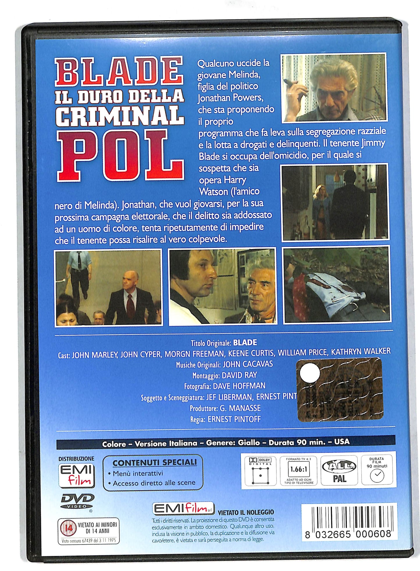 EBOND Blade Il Duro Della Criminal Pol DVD DB571628