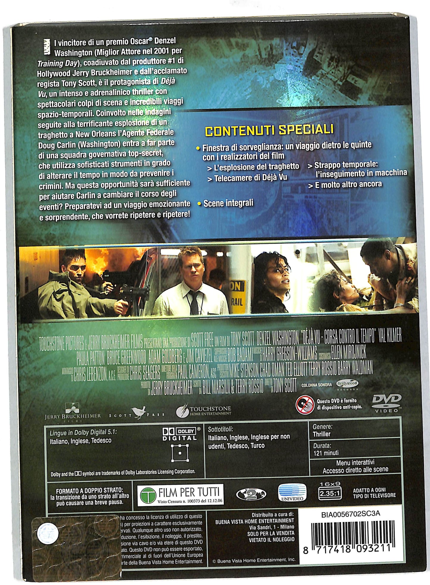 EBOND Deja Vu - Corsa Contro Il Tempo SLIPCASE DVD DB571637