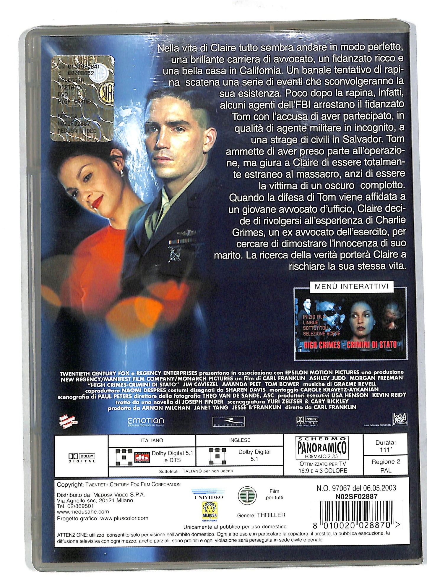 EBOND High Crimes - Crimini di stato DVD DB571805