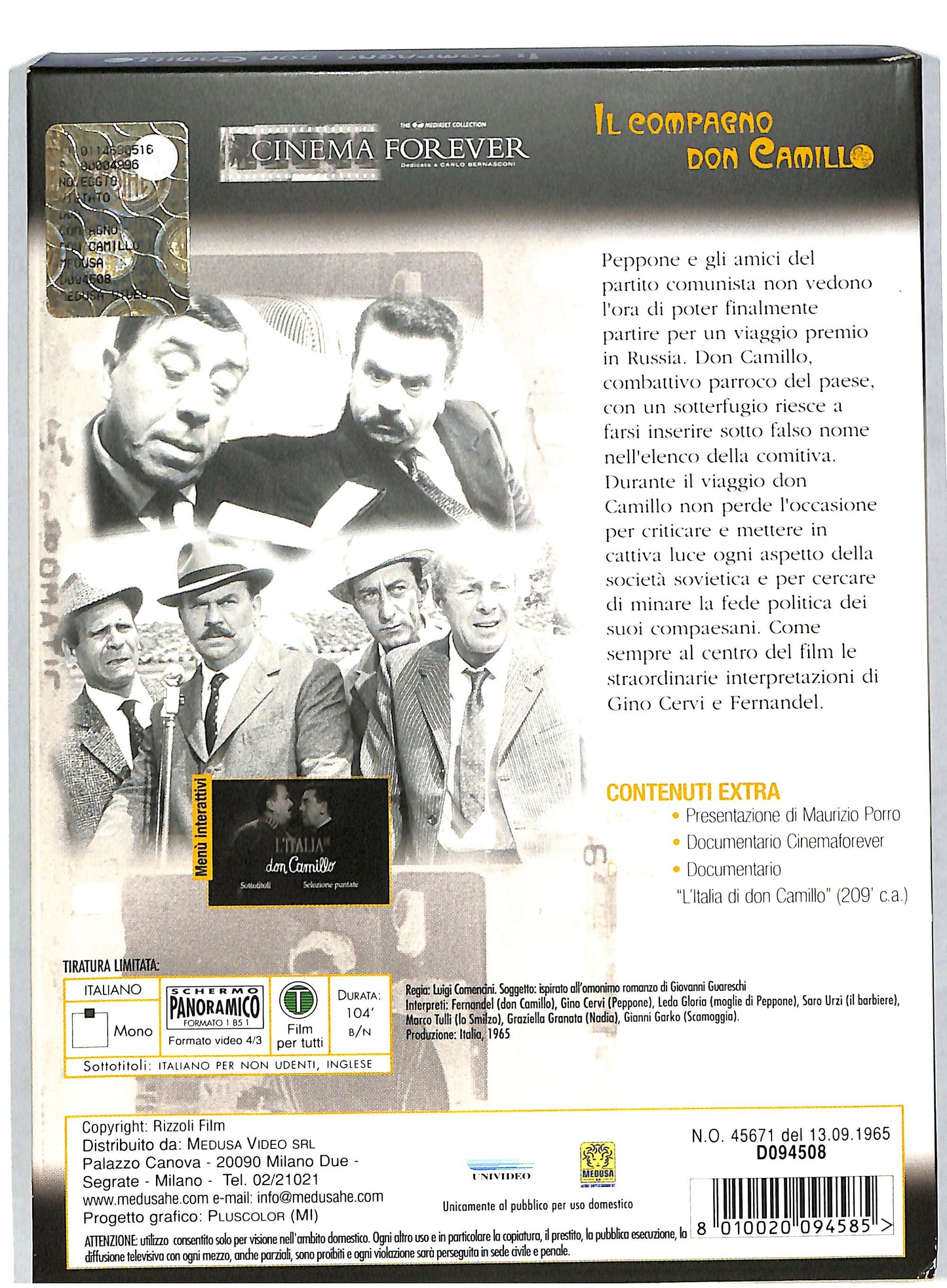 EBOND Il compagno don Camillo (2 dischi) DIGIPACK DVD DB571855