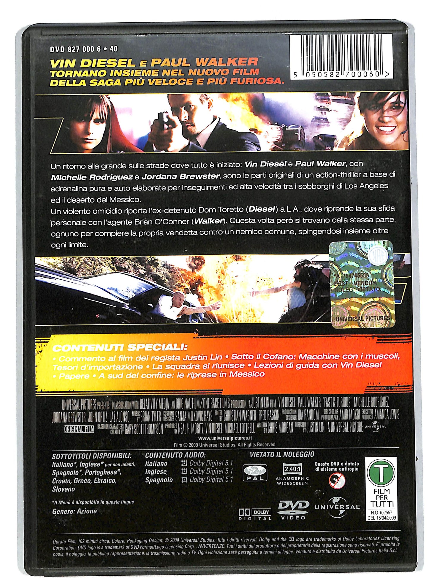 EBOND Fast e furious solo parti originali DVD DB575128