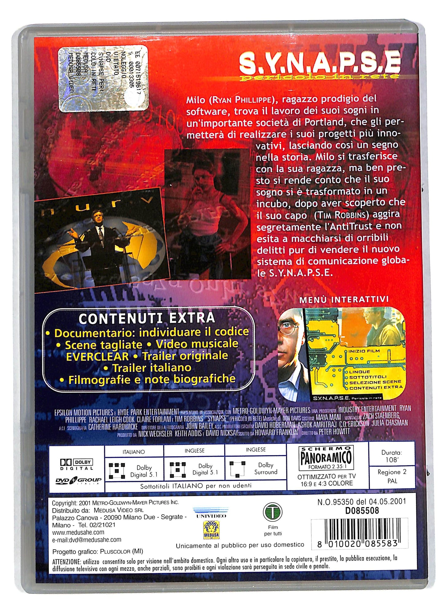 EBOND S.y.n.a.p.s.e - Pericolo In Rete DVD DB575166