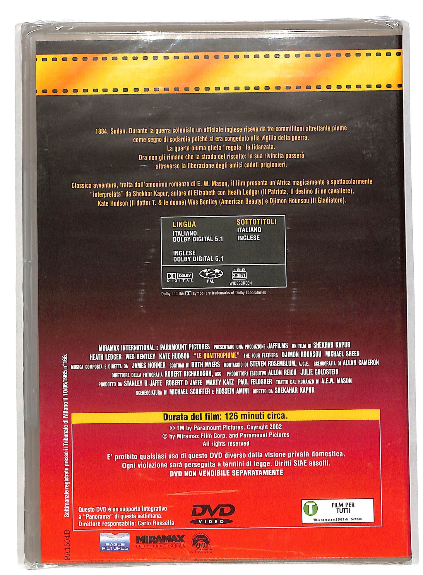 EBOND Le quattro piume EDITORIALE DVD DB576608