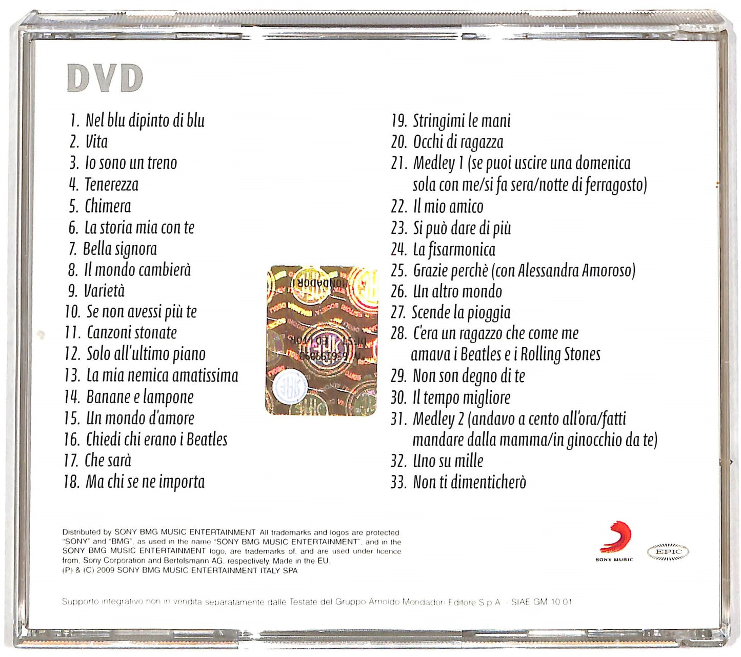 EBOND Gianni Morandi il concerto - Grazie a tutti 8 EDITORIALE DVD DB576665
