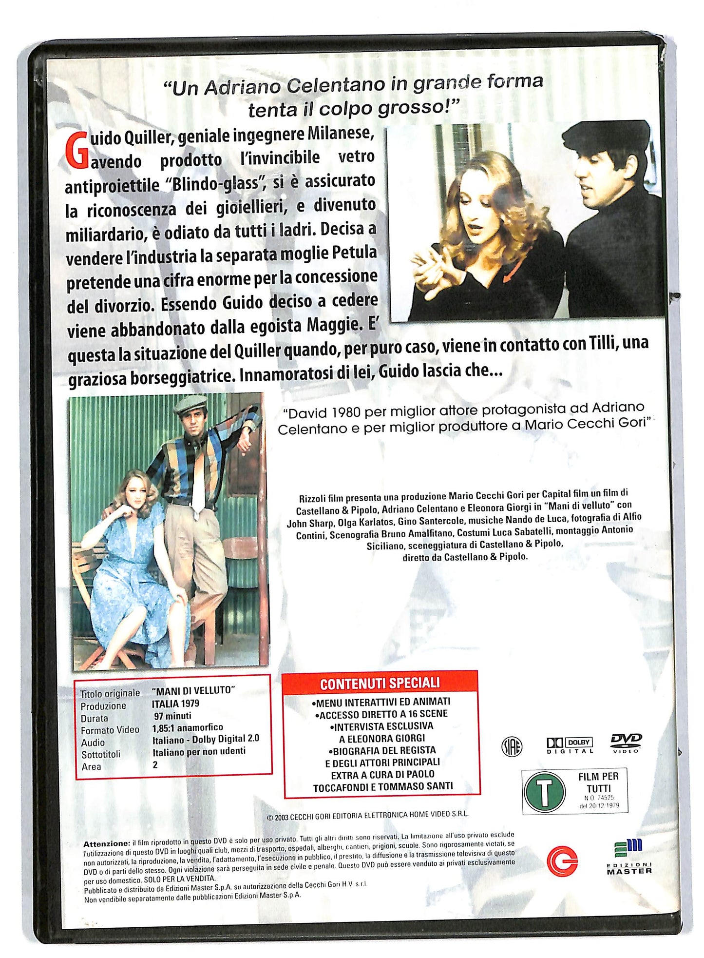 EBOND Mani di velluto EDITORIALE DVD DB578927