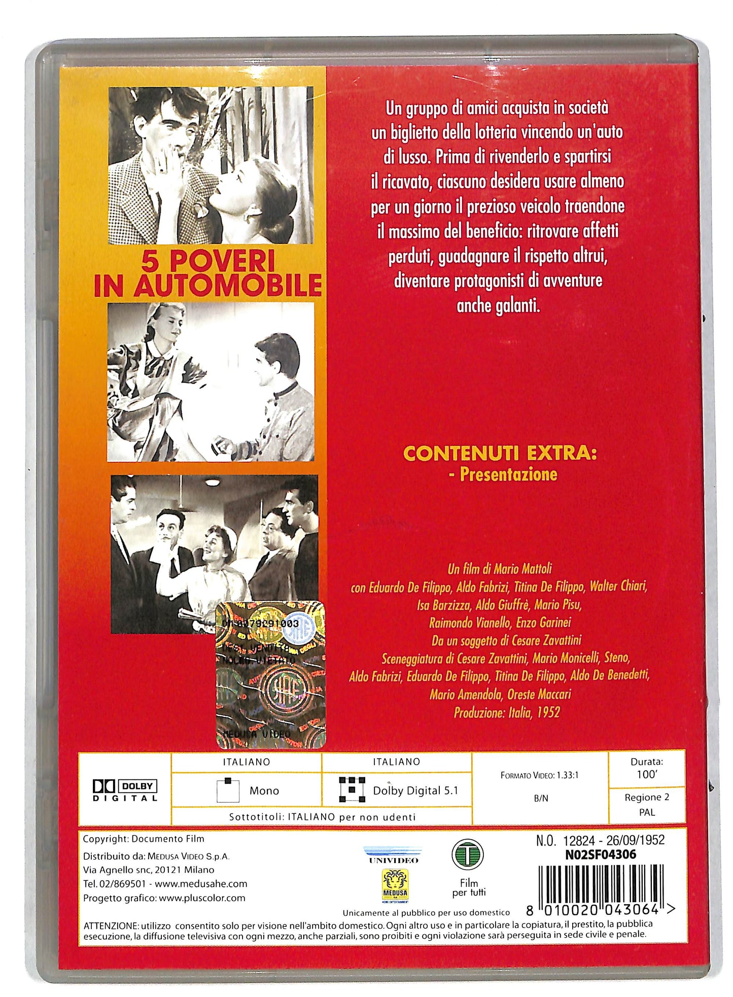 EBOND Cinque Poveri In Automobile DVD DB579434