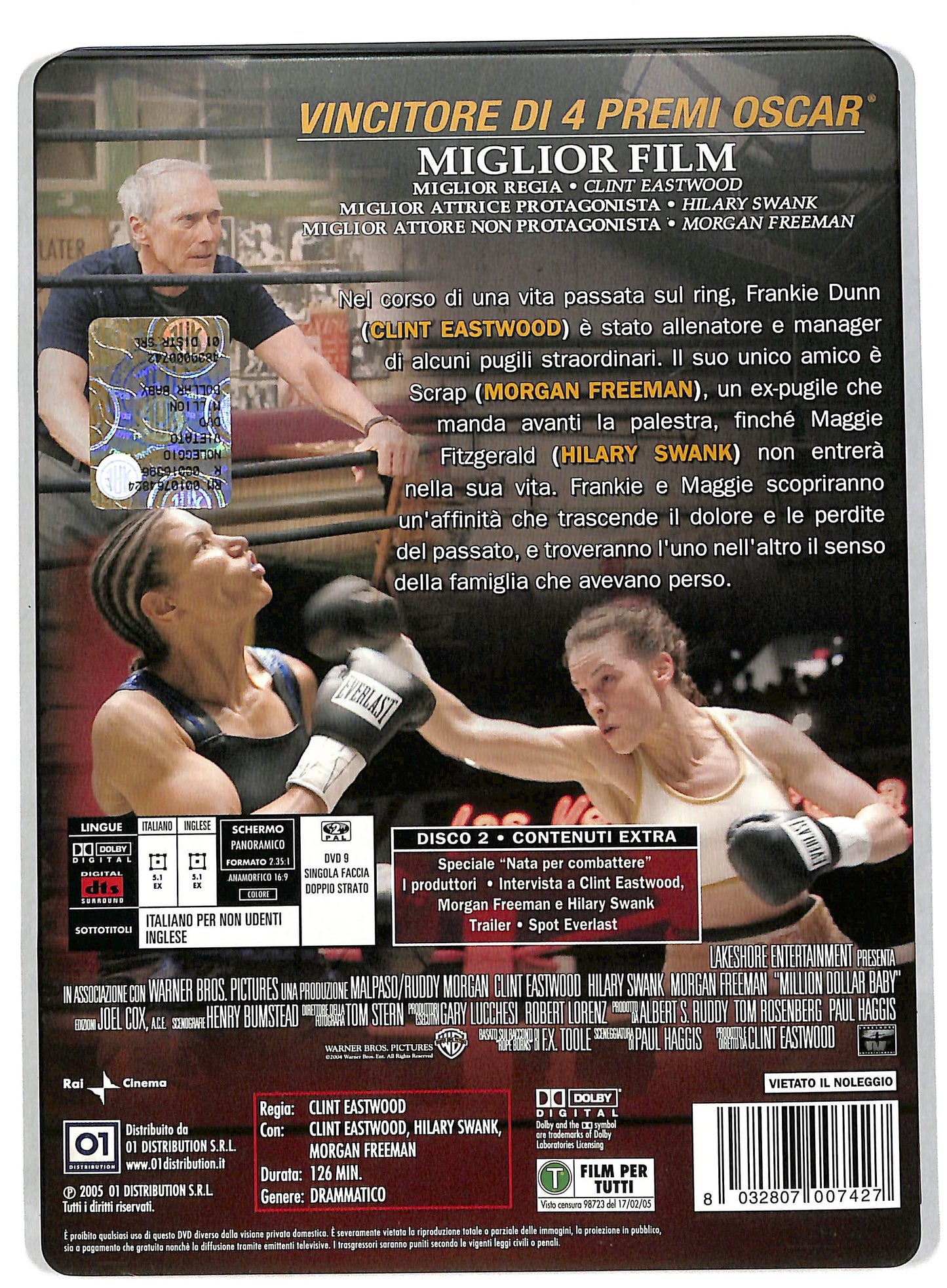 EBOND Million Dollar Baby STEELBOOK DVD DB579457