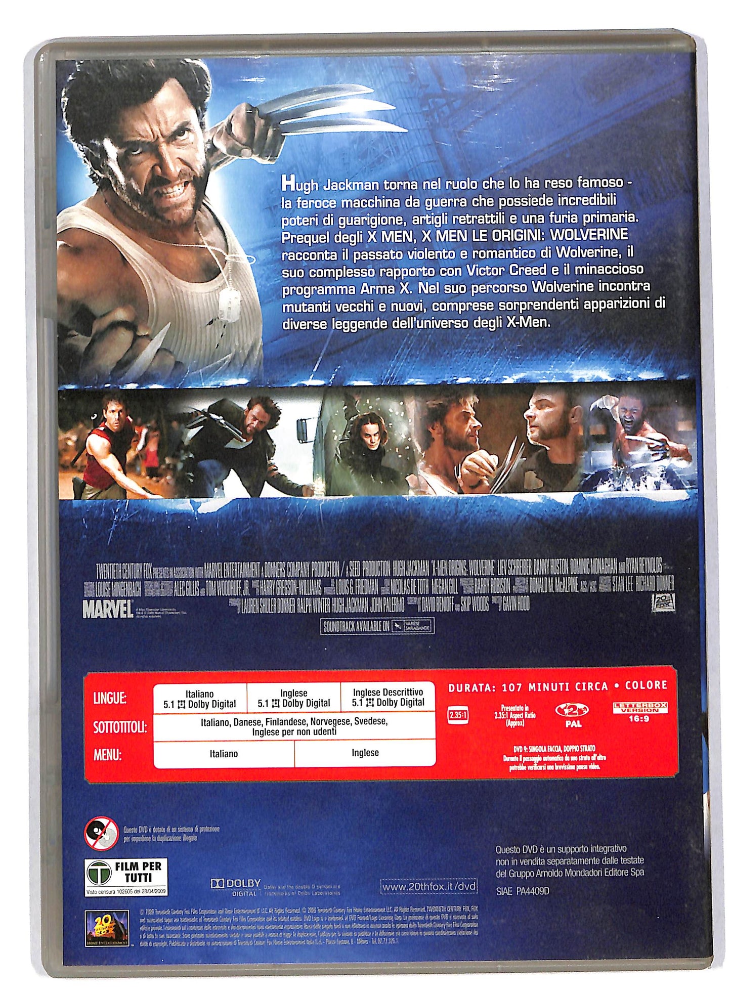 EBOND X-Men le origini Wolverine EDITORIALE DVD DB579633