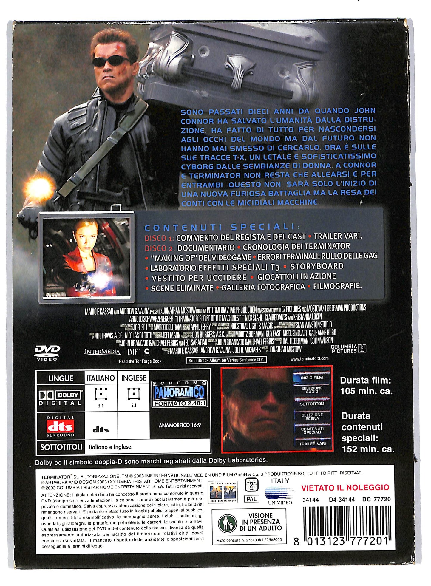 EBOND Terminator 3 Le macchine ribelli DVD DB579655
