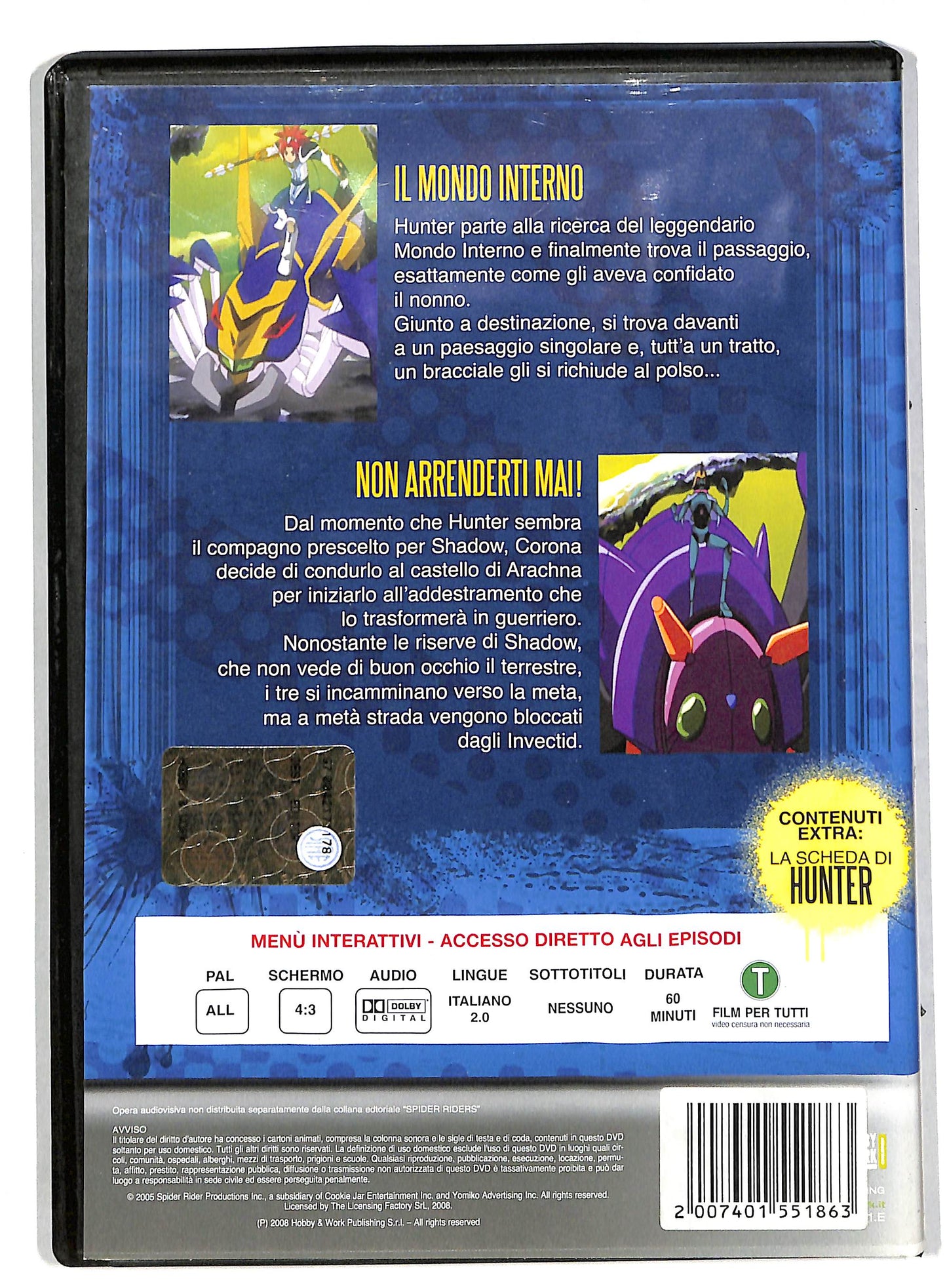 EBOND Spiders riders volume 1 EDITORIALE DVD DB579863