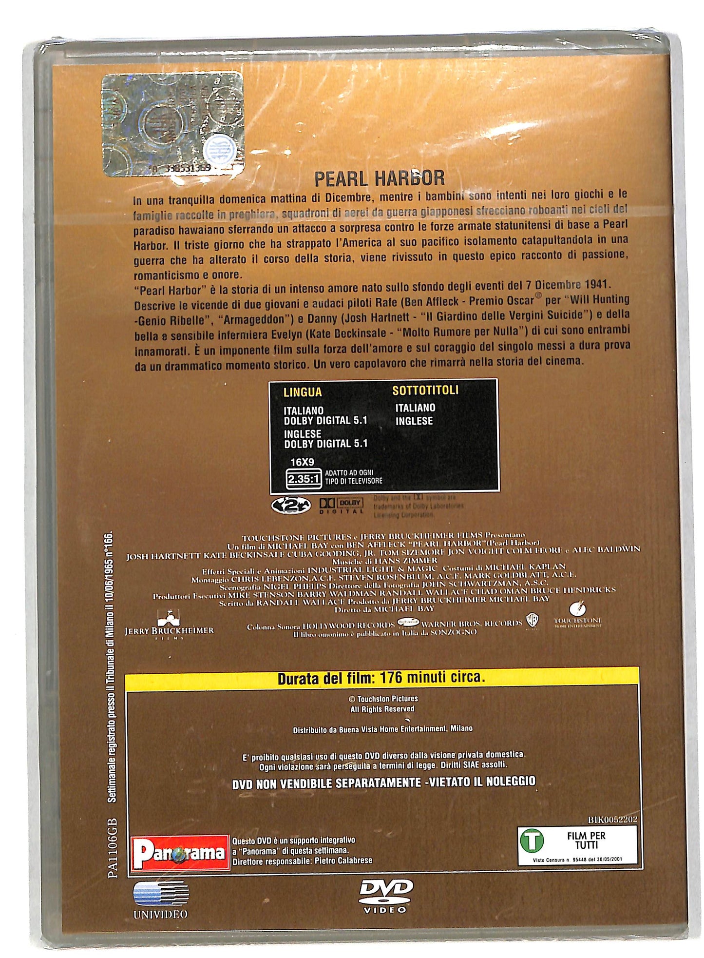 EBOND Pearl Harbor EDITORIALE DVD DB579866