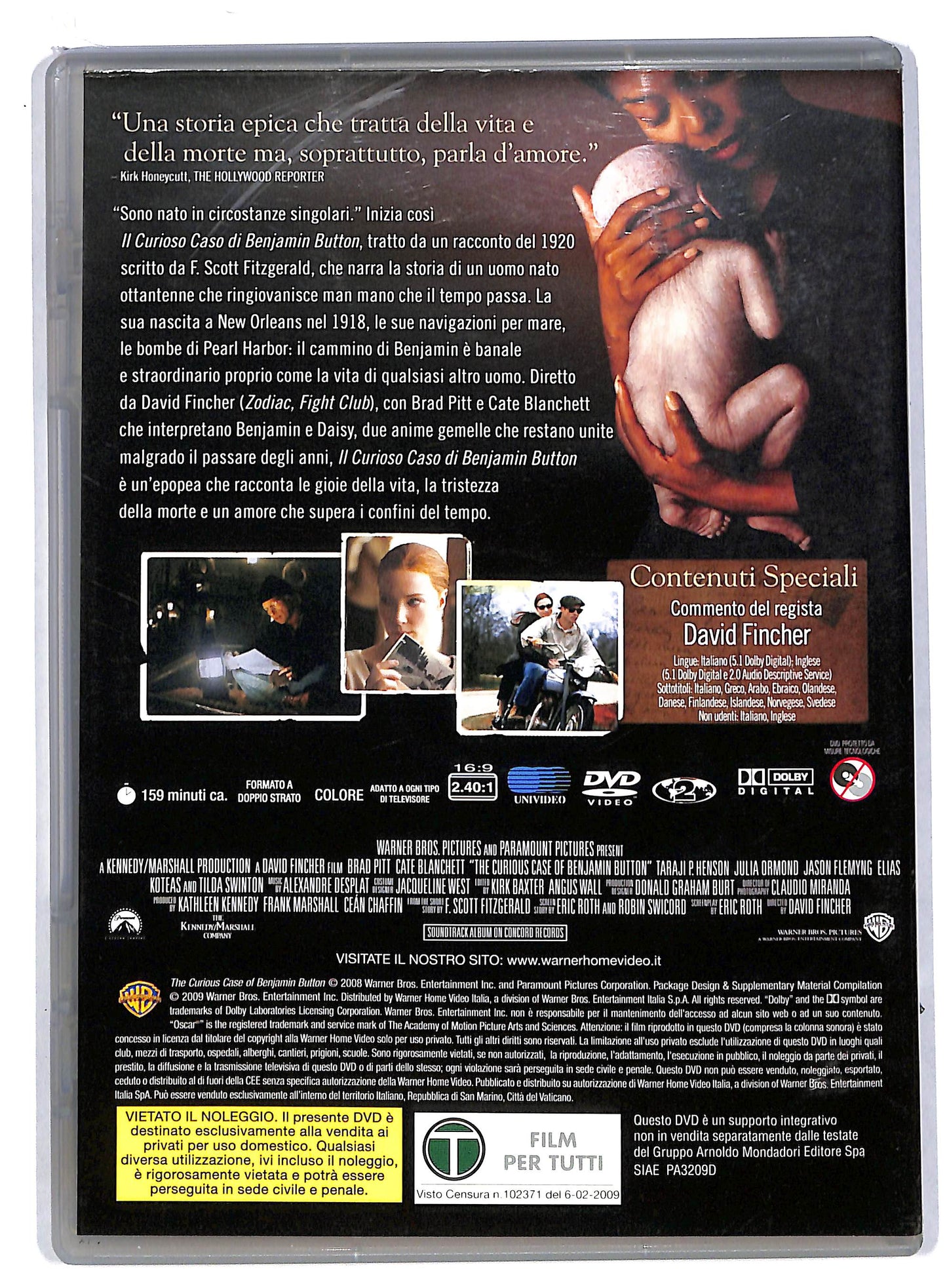 EBOND Il curioso caso di benjamin button EDITORIALE DVD DB580101