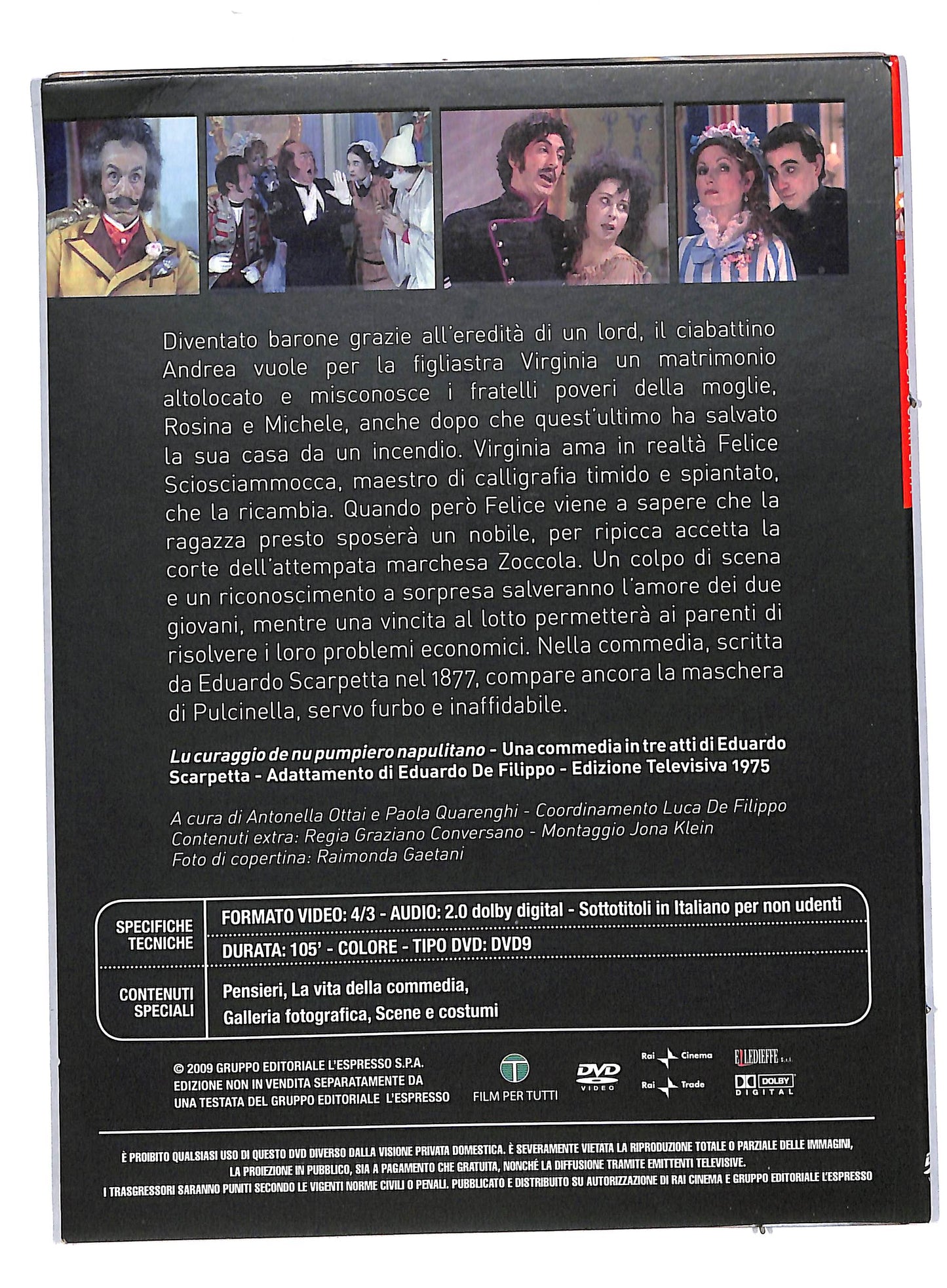 EBOND Lu curaggio de nu pumpiero napulitano EDITORIALE DVD DB580107