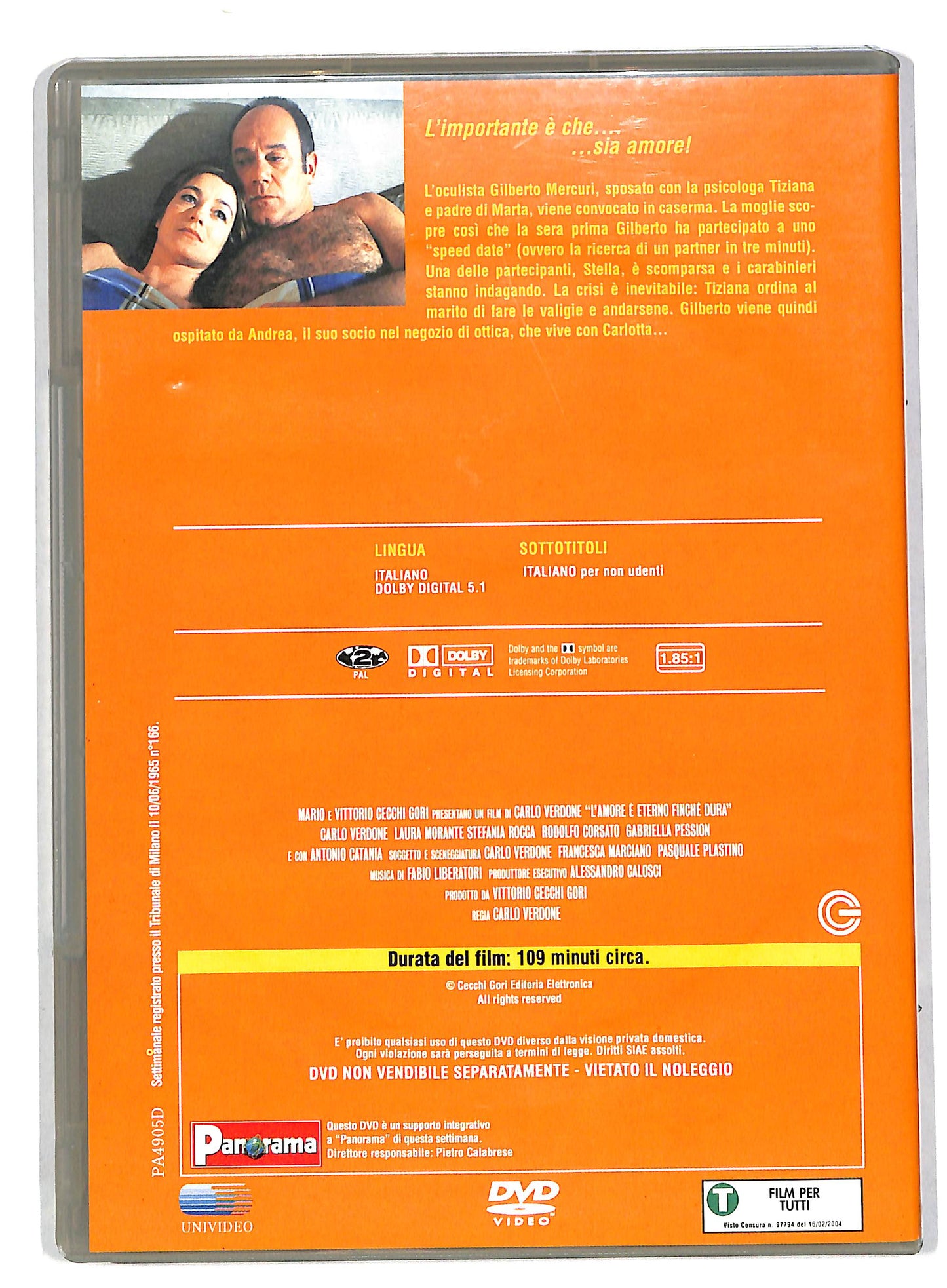 EBOND L'amore e eterno finche dura EDITORIALE DVD DB580143