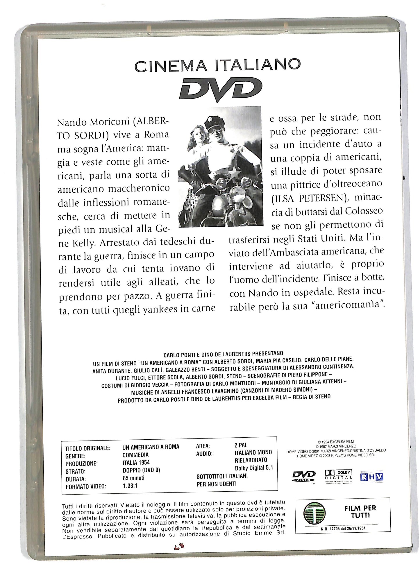 EBOND Un americano a Roma EDITORIALE DVD DB580145