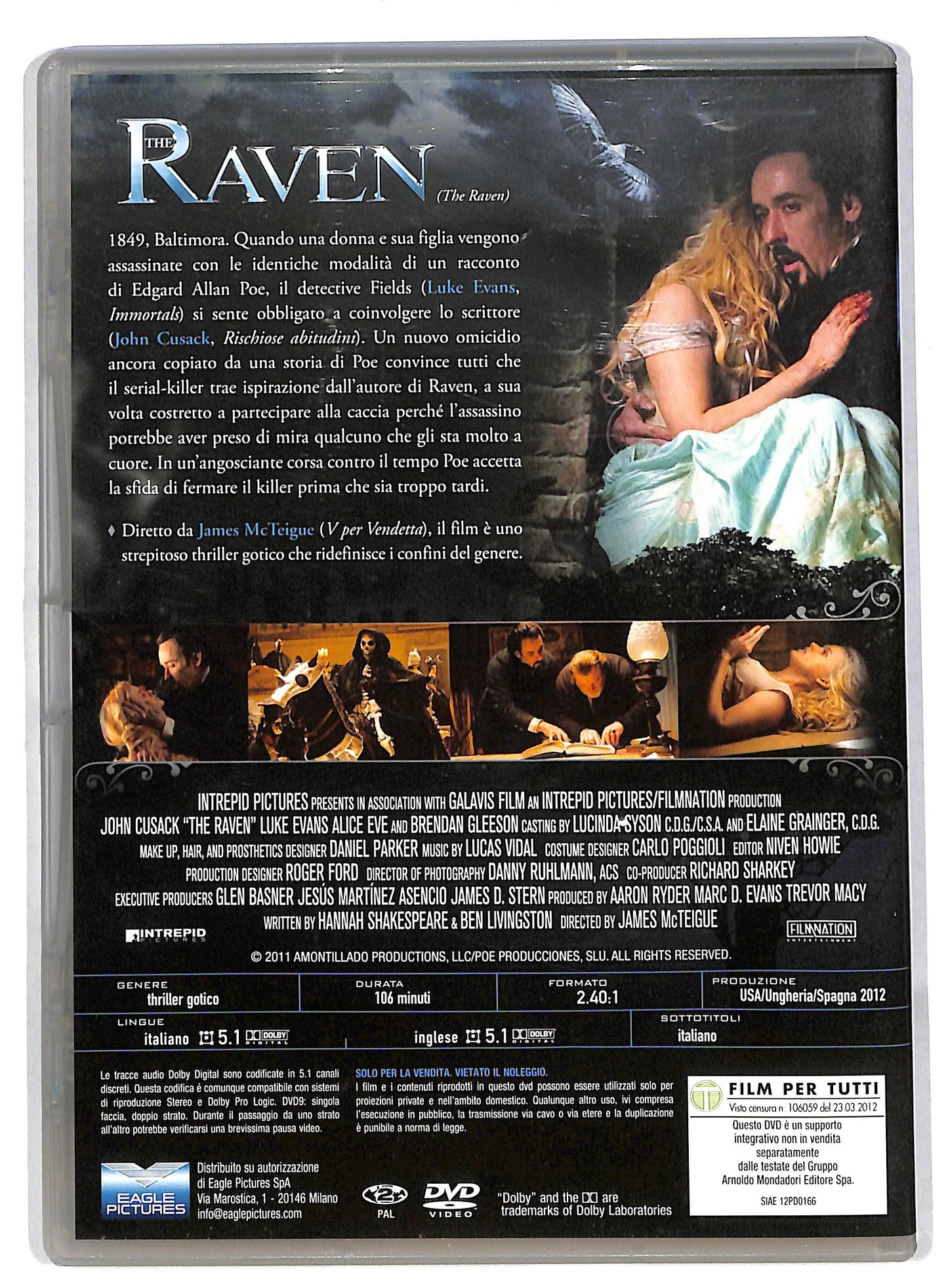 EBOND The Raven EDITORIALE DVD DB580147