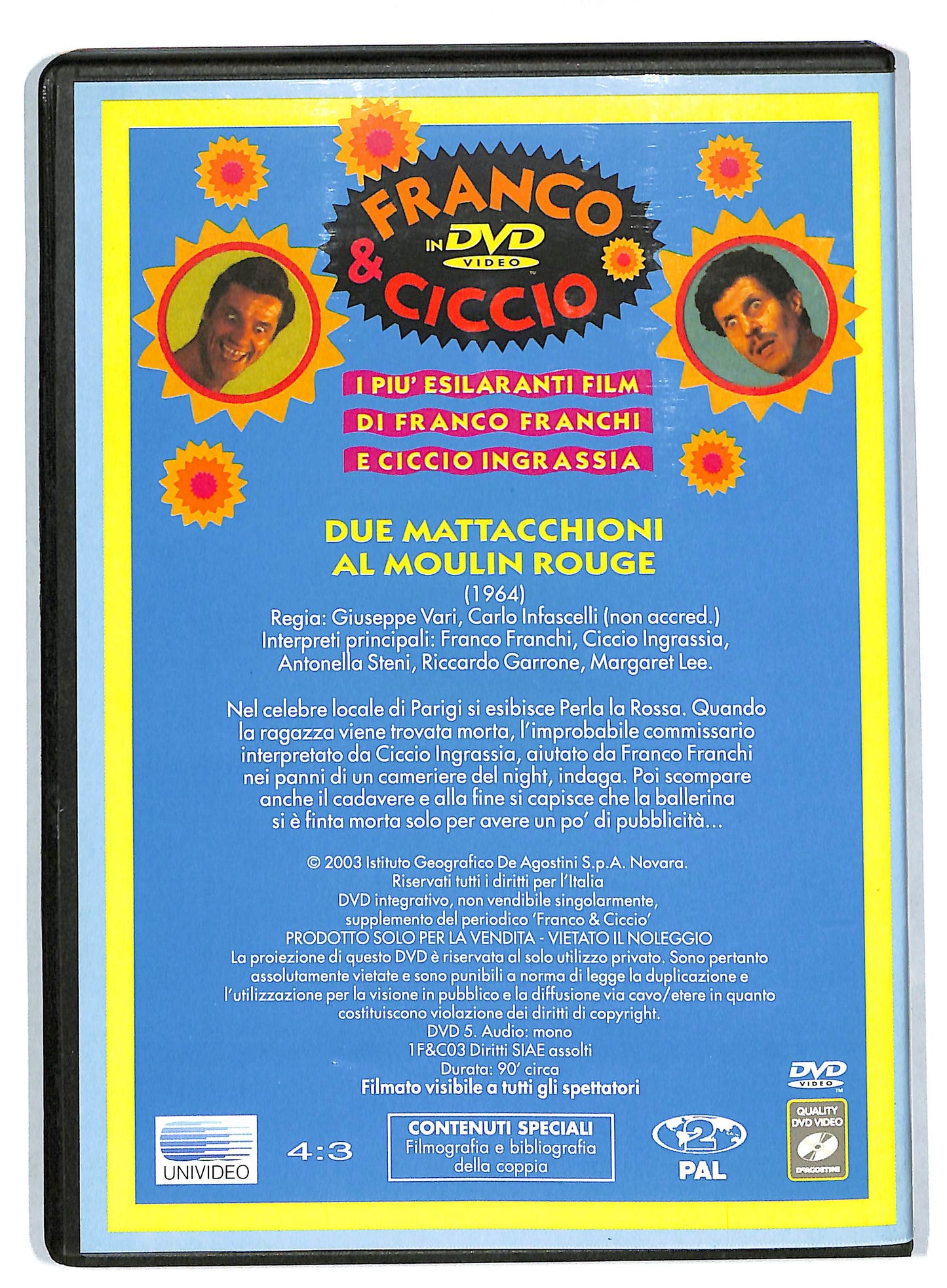 EBOND Franco e Ciccio - 2 mattacchioni al Moulin Rouge EDITORIALE DVD DB580915