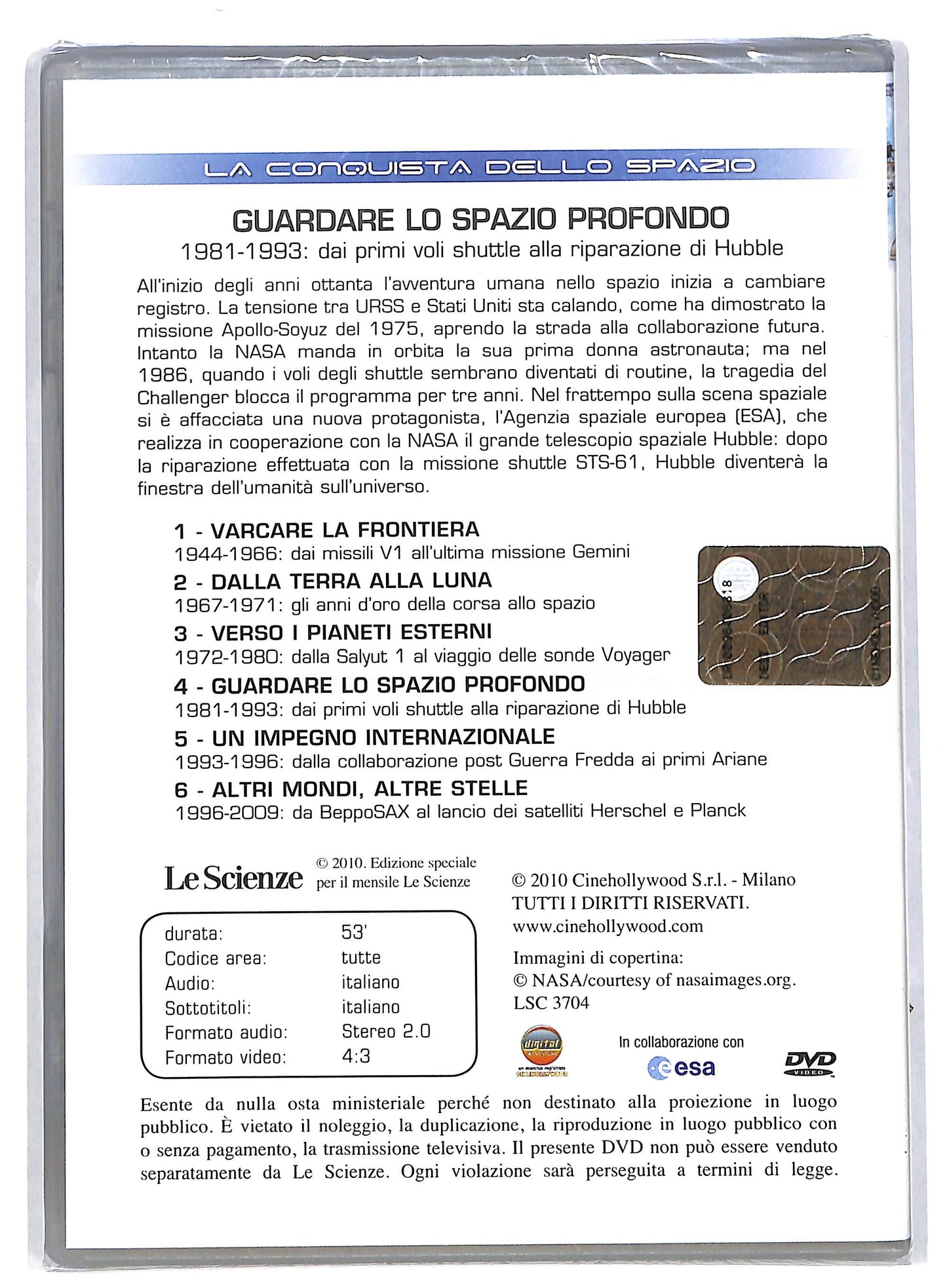 EBOND Guardare lo spazio profondo - la conquista dello EDITORIALE DVD DB580938