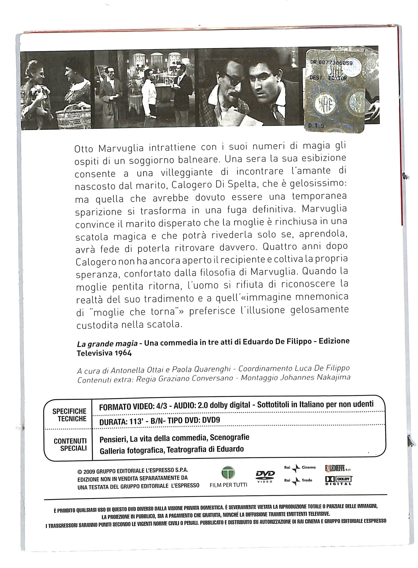 EBOND La grande magia - le commedie di Eduardo EDITORIALE DVD DB580946