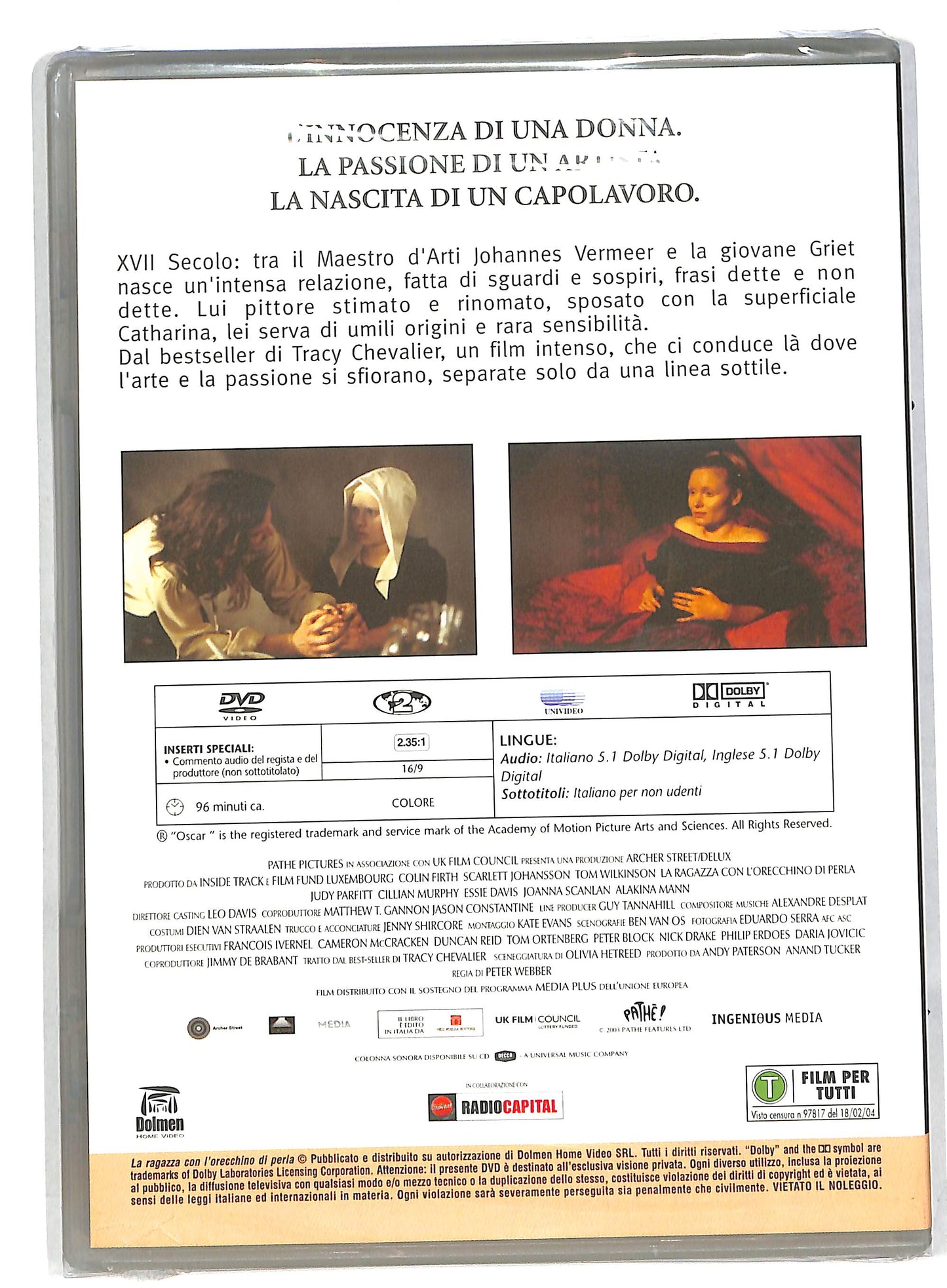 EBOND La ragazza con l'orecchino di perla EDITORIALE DVD DB581153