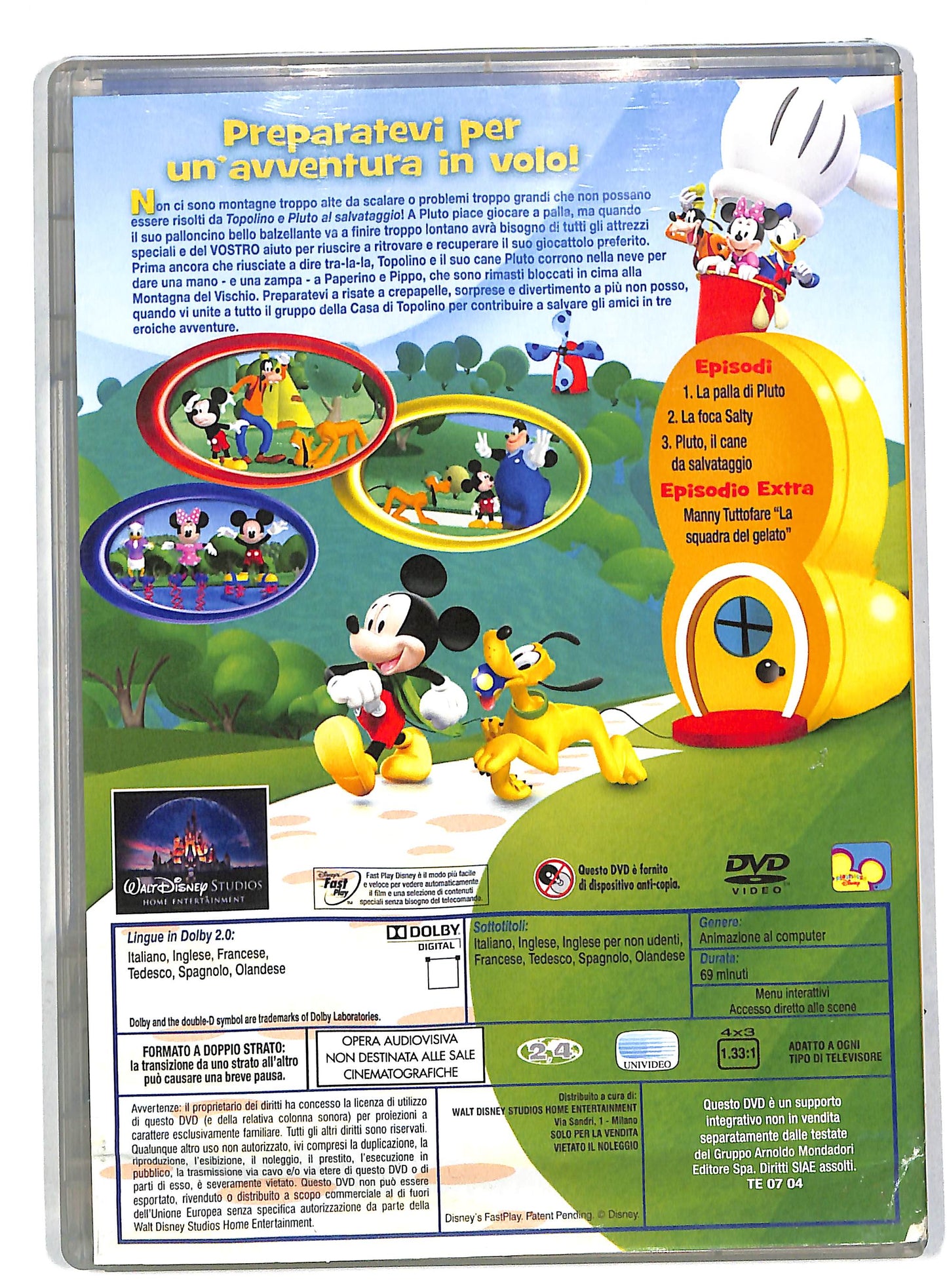EBOND Topolino e Pluto al salvataggio - La casa di EDITORIALE DVD DB581609
