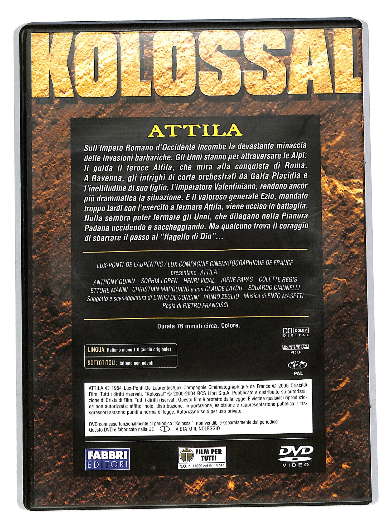 EBOND Attila - kolossal EDITORIALE DVD DB581646