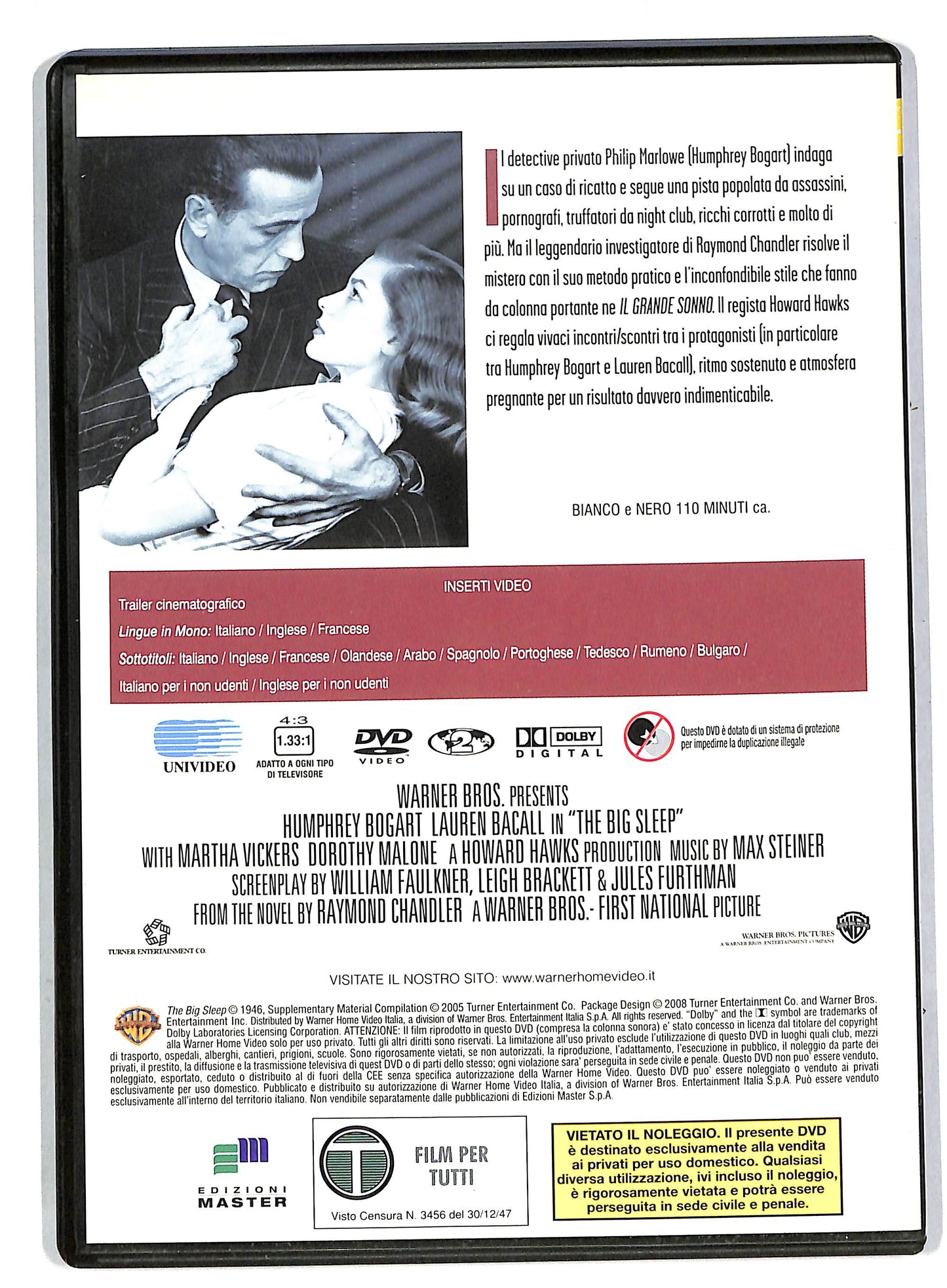 EBOND Il grande sonno EDITORIALE DVD DB581653