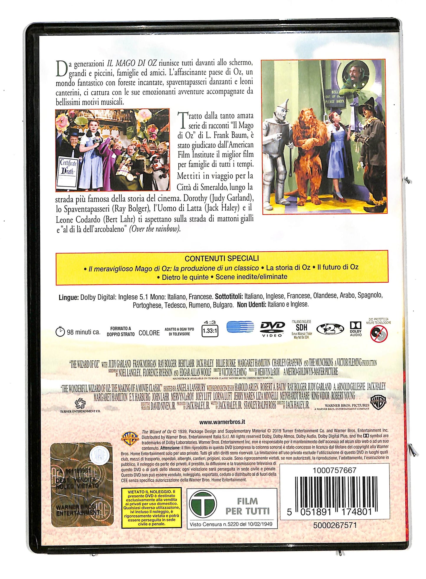 EBOND Il Mago Di Oz SLIMCASE DVD DB581919
